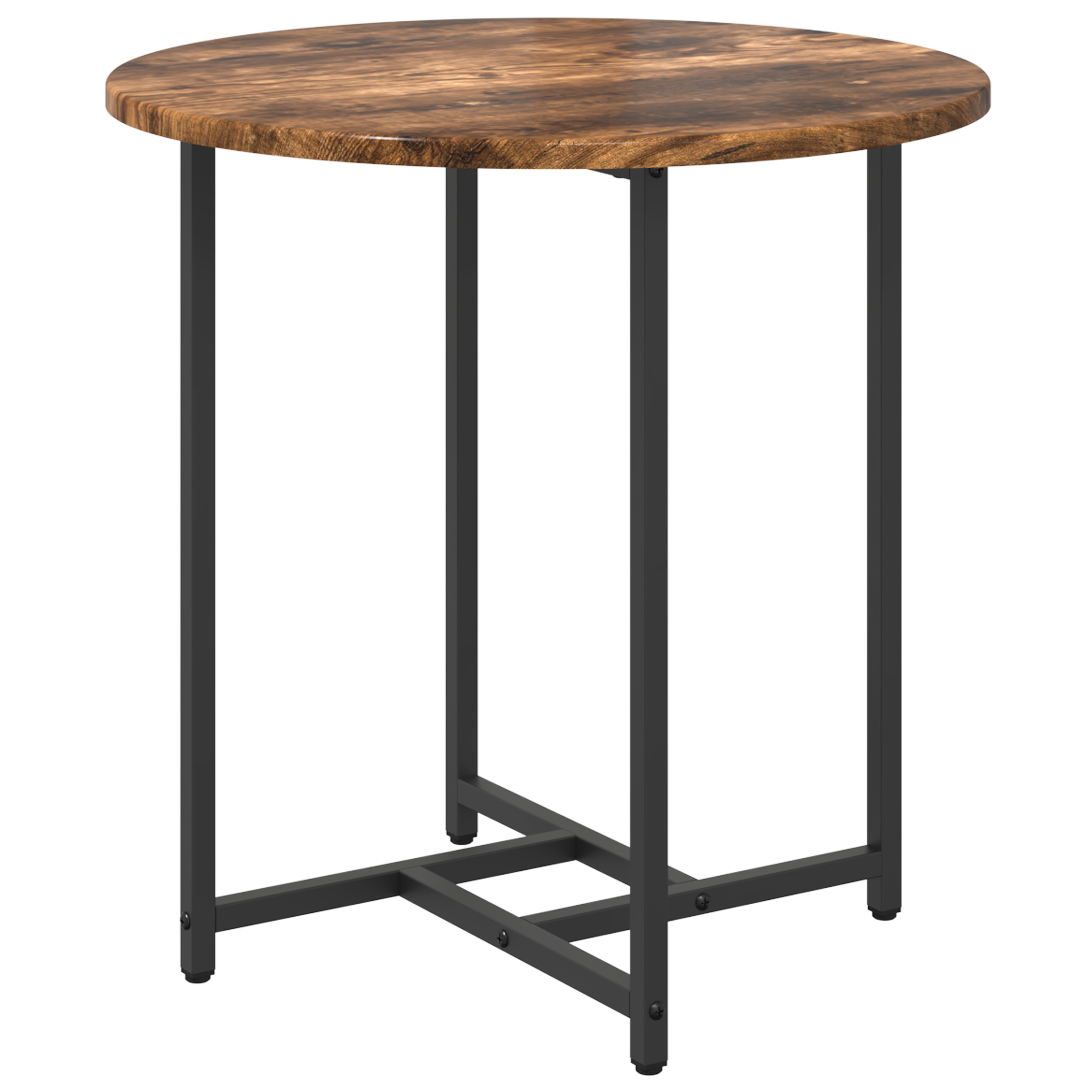 Side Table Set of 2 - Smoked Oak & Metal - Image 4