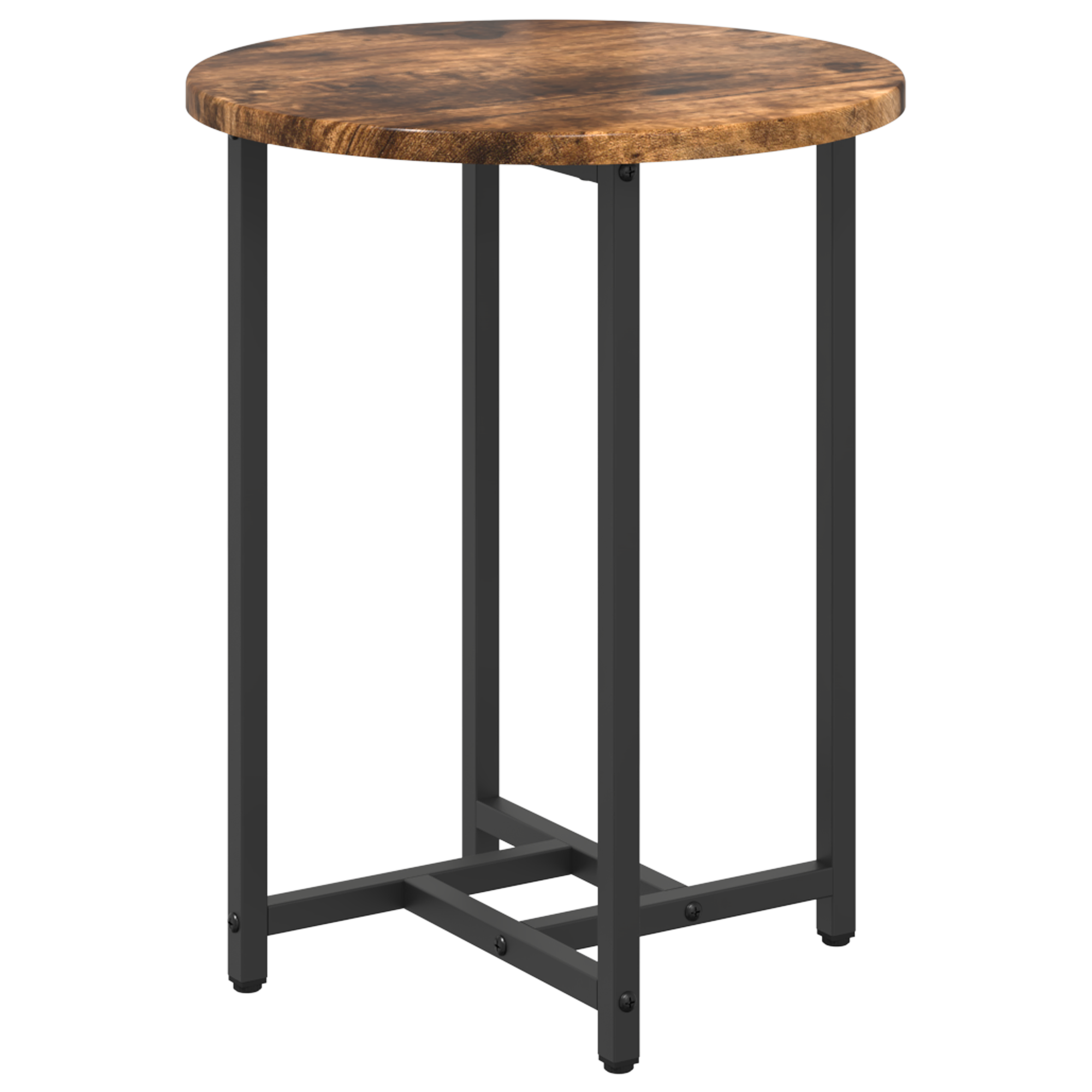 Side Table Set of 2 - Smoked Oak & Metal - Image 5