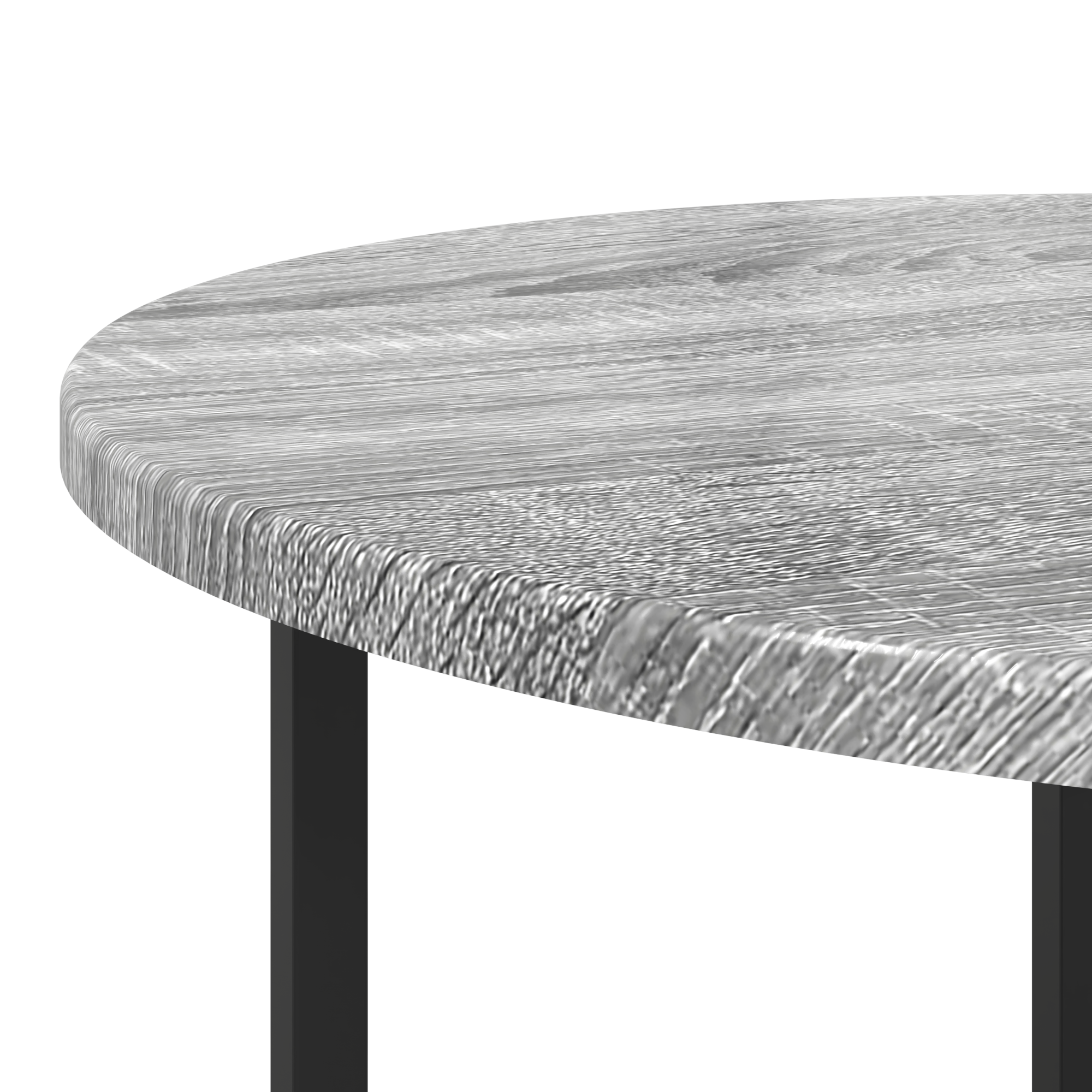 Side Table 2 pcs Grey Sonoma Engineered Wood and Metal - Image 6