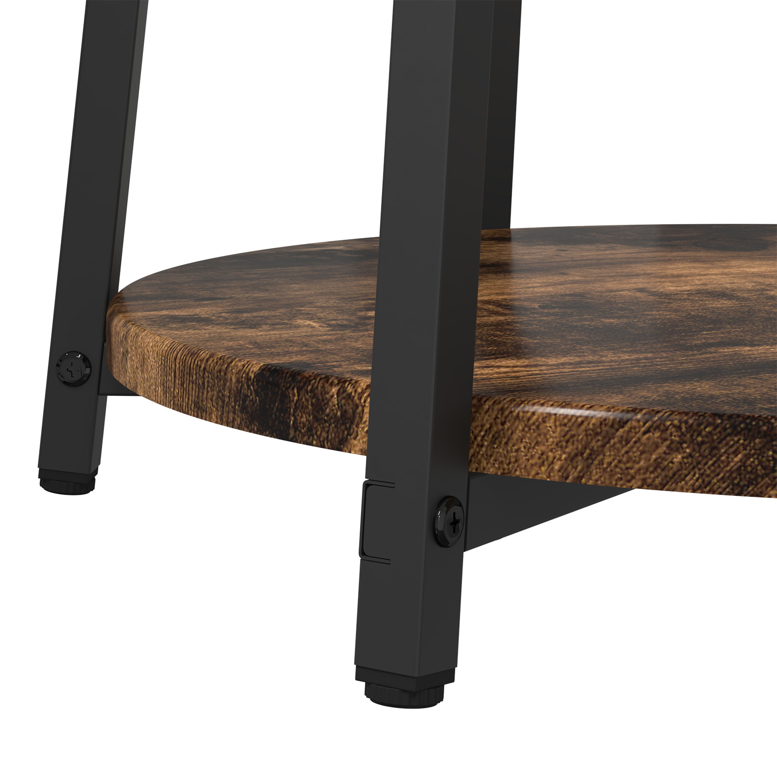 Side Table 2 pcs Smoked Oak Engineered Wood and Metal - Image 8