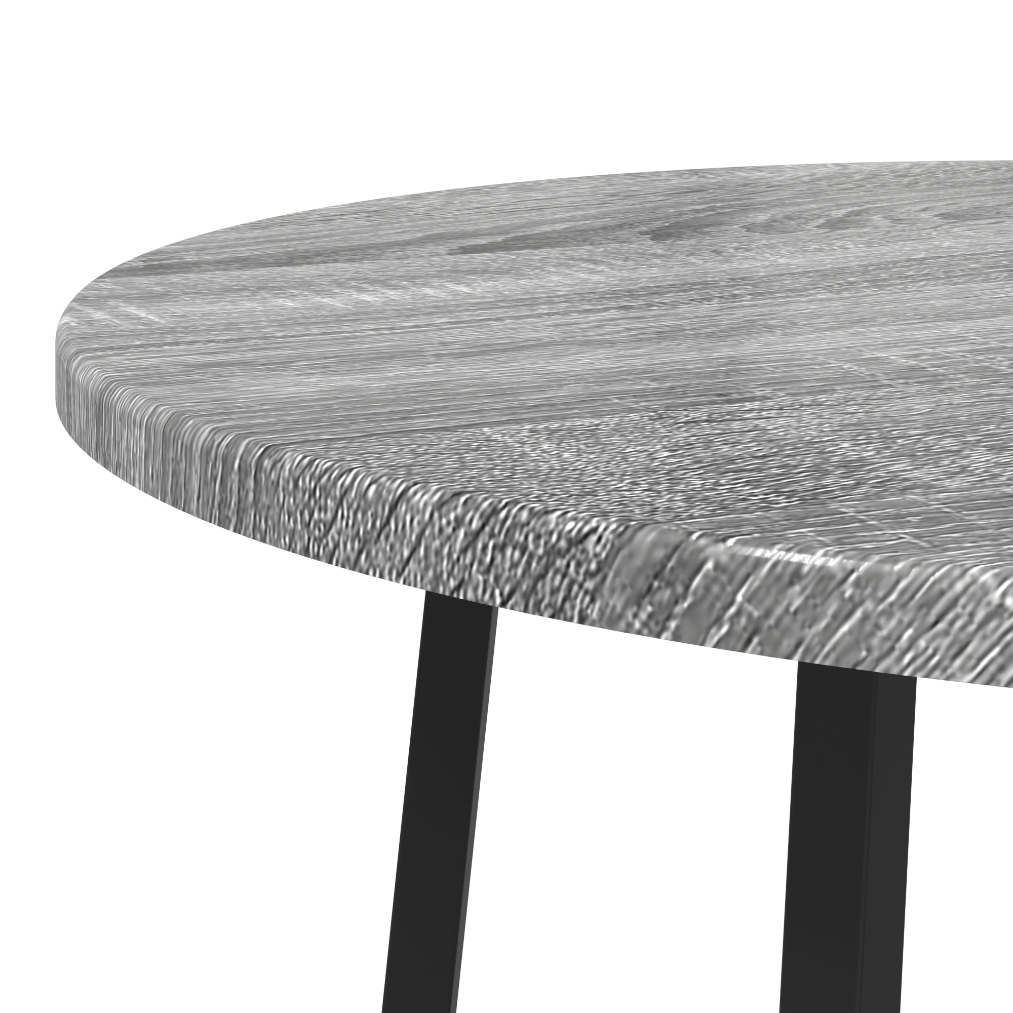 End Tables Grey Sonoma Particle board, Metal Storage End Table - Image 7