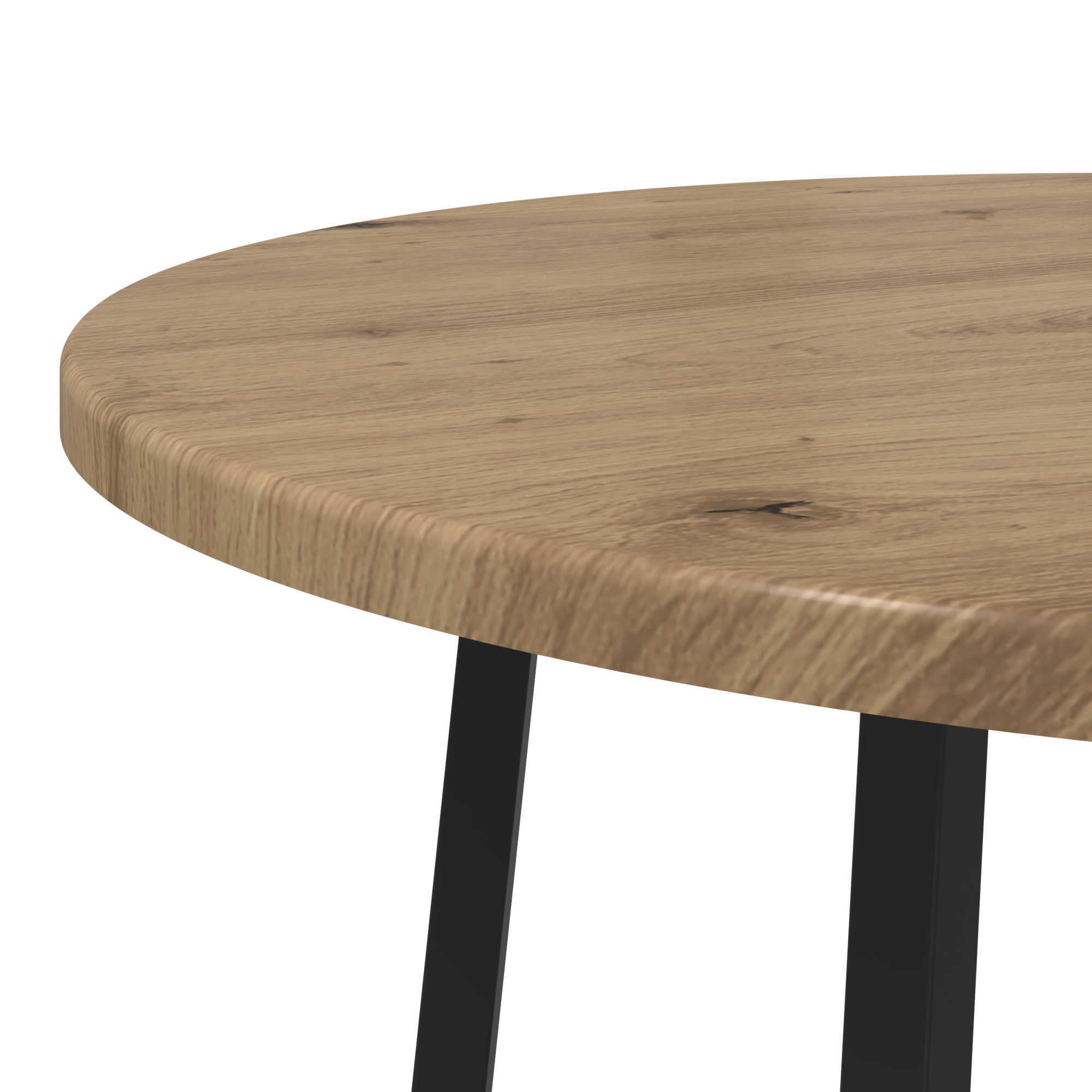 Side Table Set of 2 in Artisan Oak with Engineered Wood and Metal - Image 7