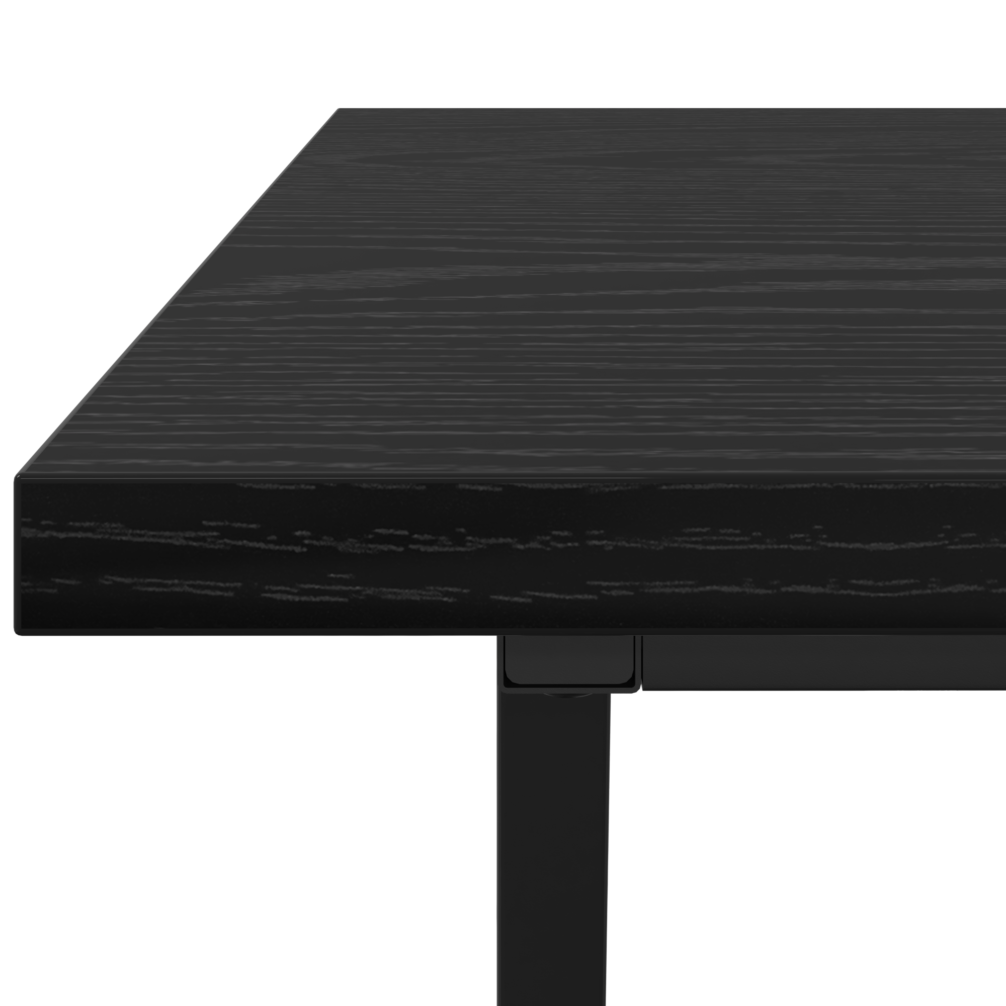 Coffee Table in Black Oak - 100x50x40 cm - Made from Engineered Wood and Metal - Image 7
