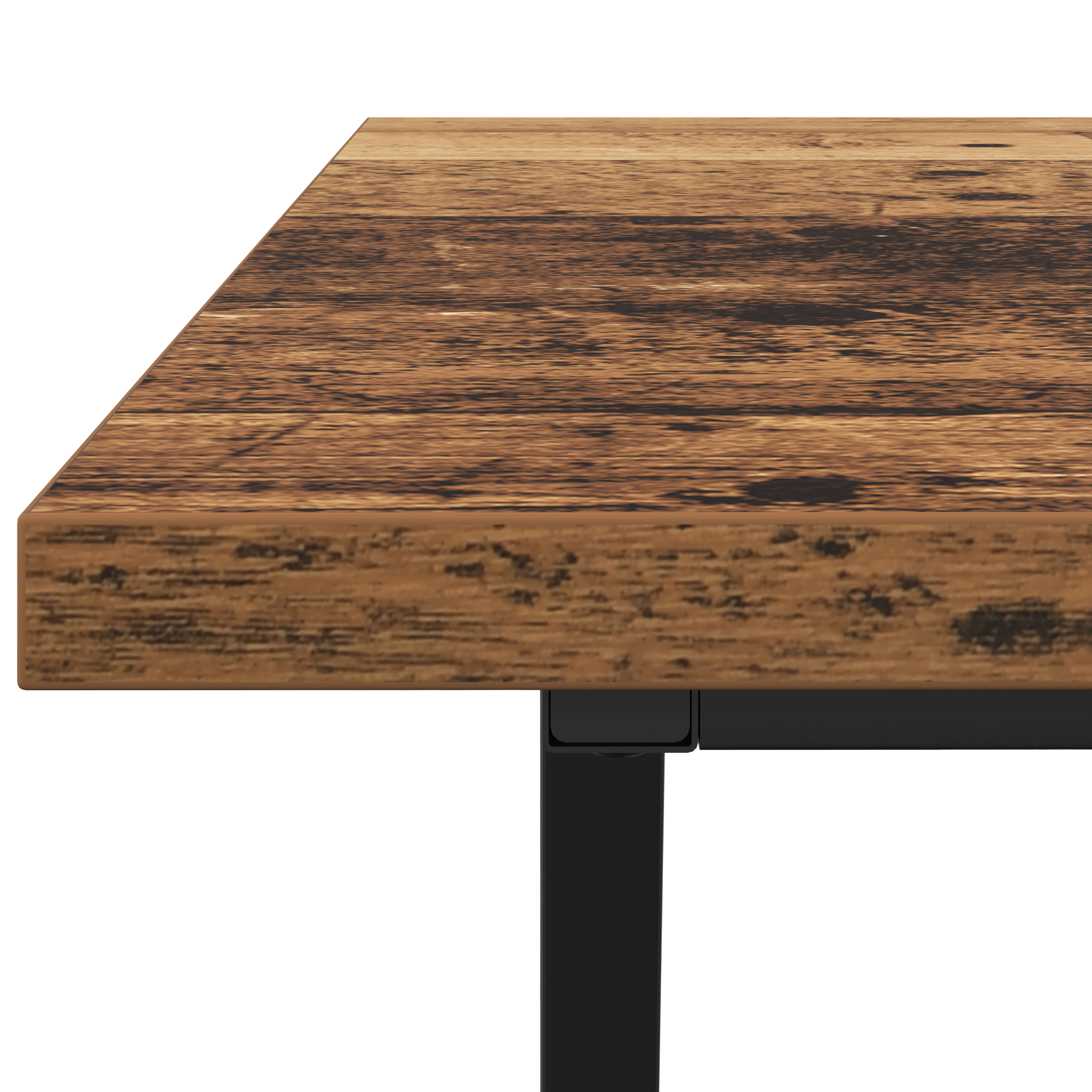 Coffee Table Old Wood 100x50x40 cm Engineered Wood and Metal - Image 7