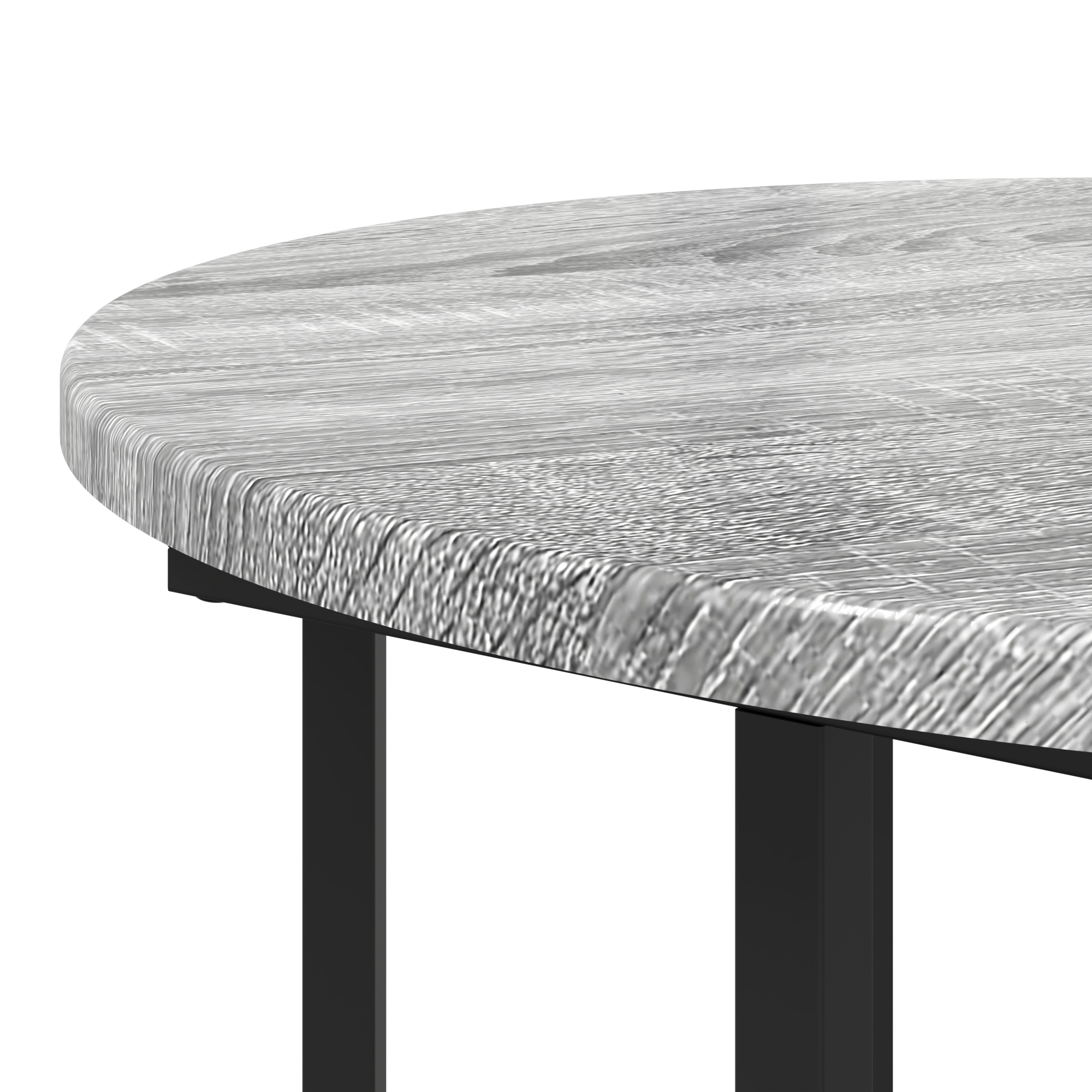 Side Table 2 pcs Grey Sonoma Engineered Wood and Metal - Image 6