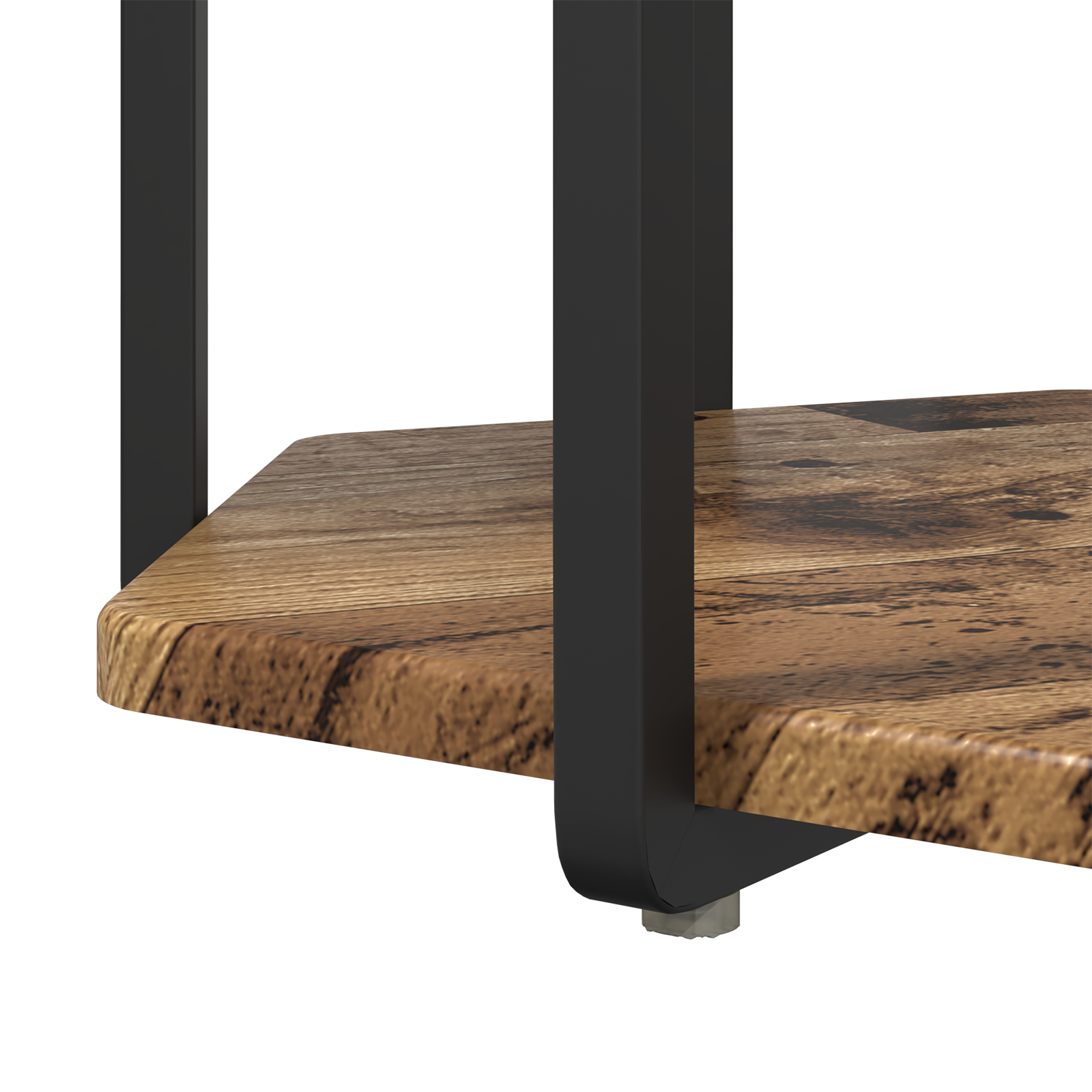 Side Table Set of 2 - Old Wood and Metal - Image 7