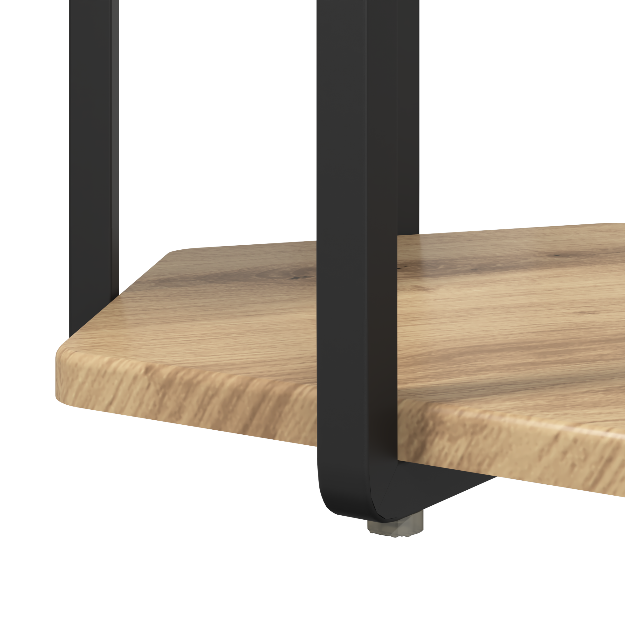 End Tables Artisan oak Engineered wood, Metal Medium Coffee Table - Image 7