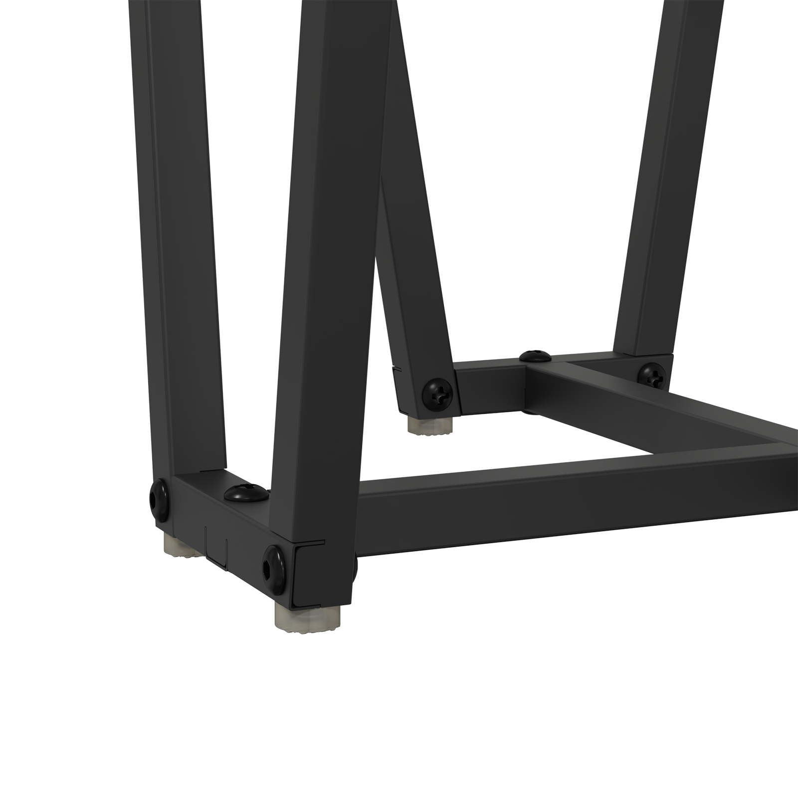 Side Table Set - 2 Pieces, Smoked Oak, Engineered Wood and Metal - Image 7