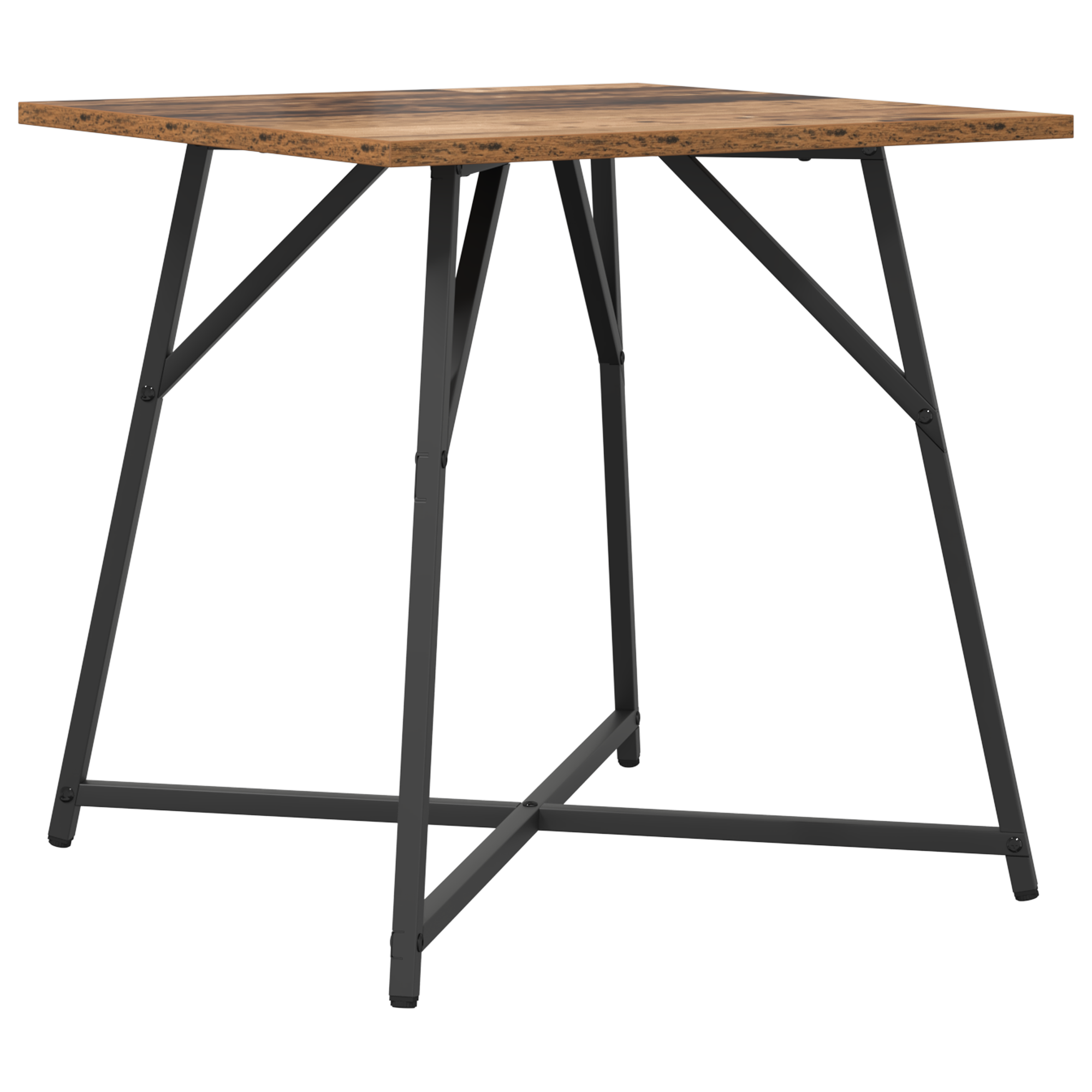 Side Table 2 Pack - Rustic Wood and Metal - Image 5