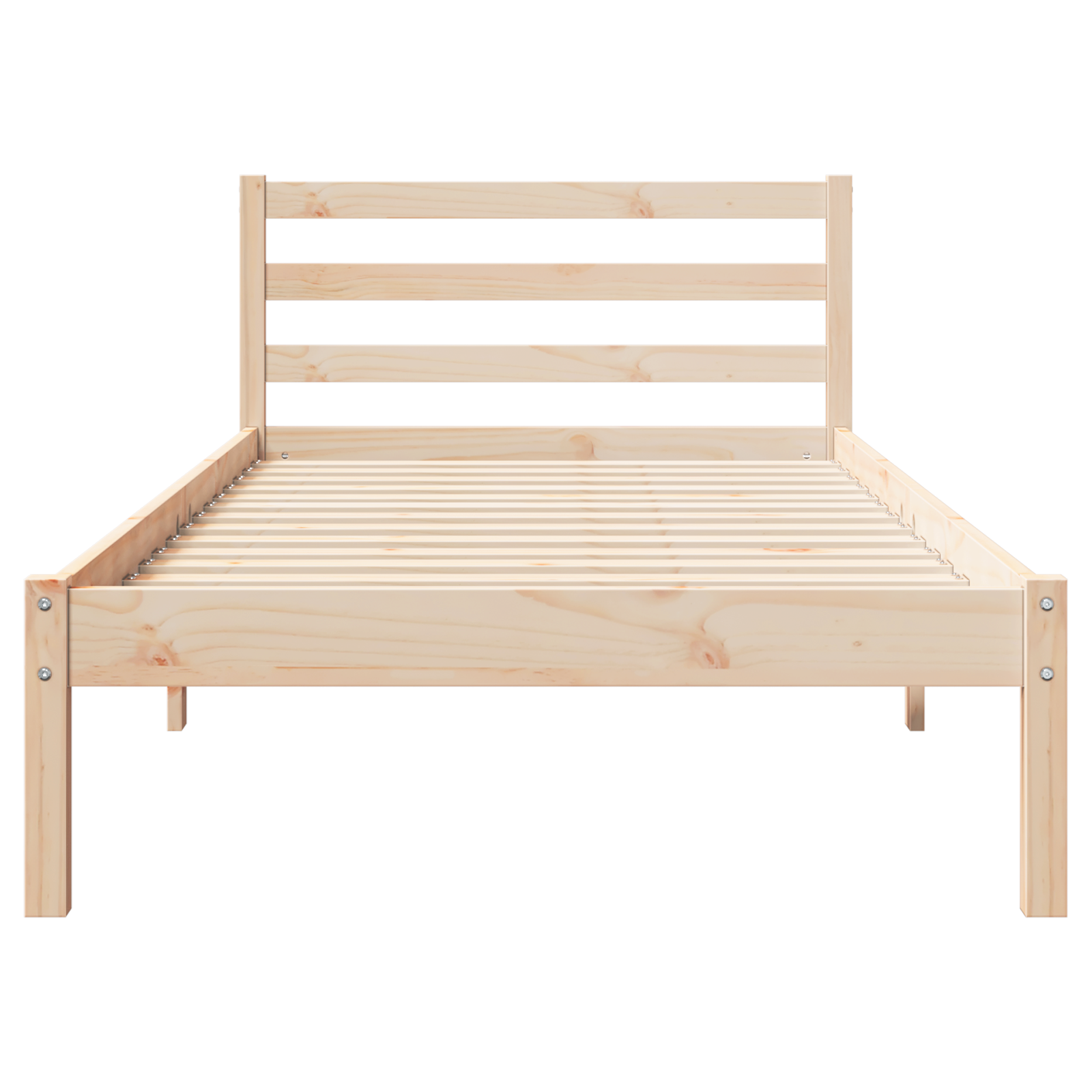 Bed Frame with Headboard 80x210 cm Solid Wood Pine - Image 5