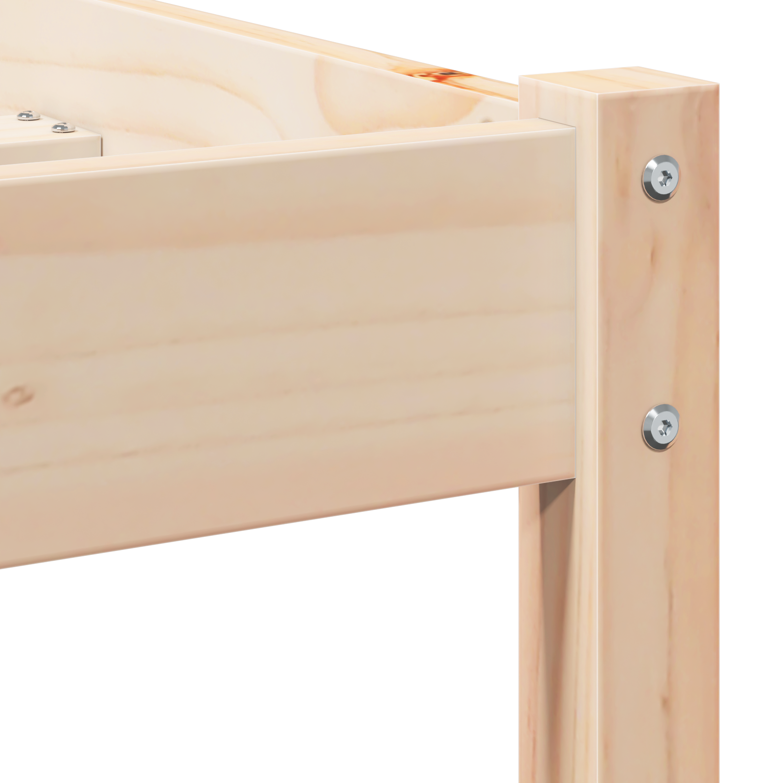 Bed Frame with Headboard 160x210 cm Solid Wood Pine - Image 7
