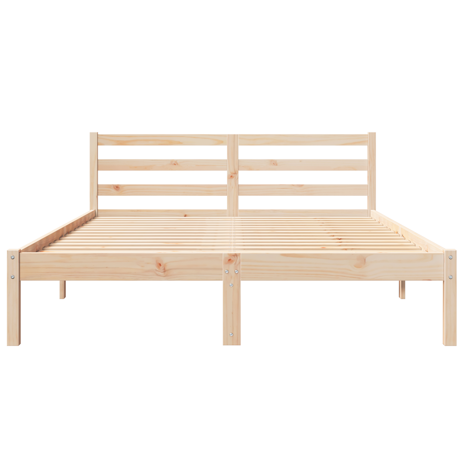 Bed Frame with Headboard 160x210 cm Solid Wood Pine - Image 5