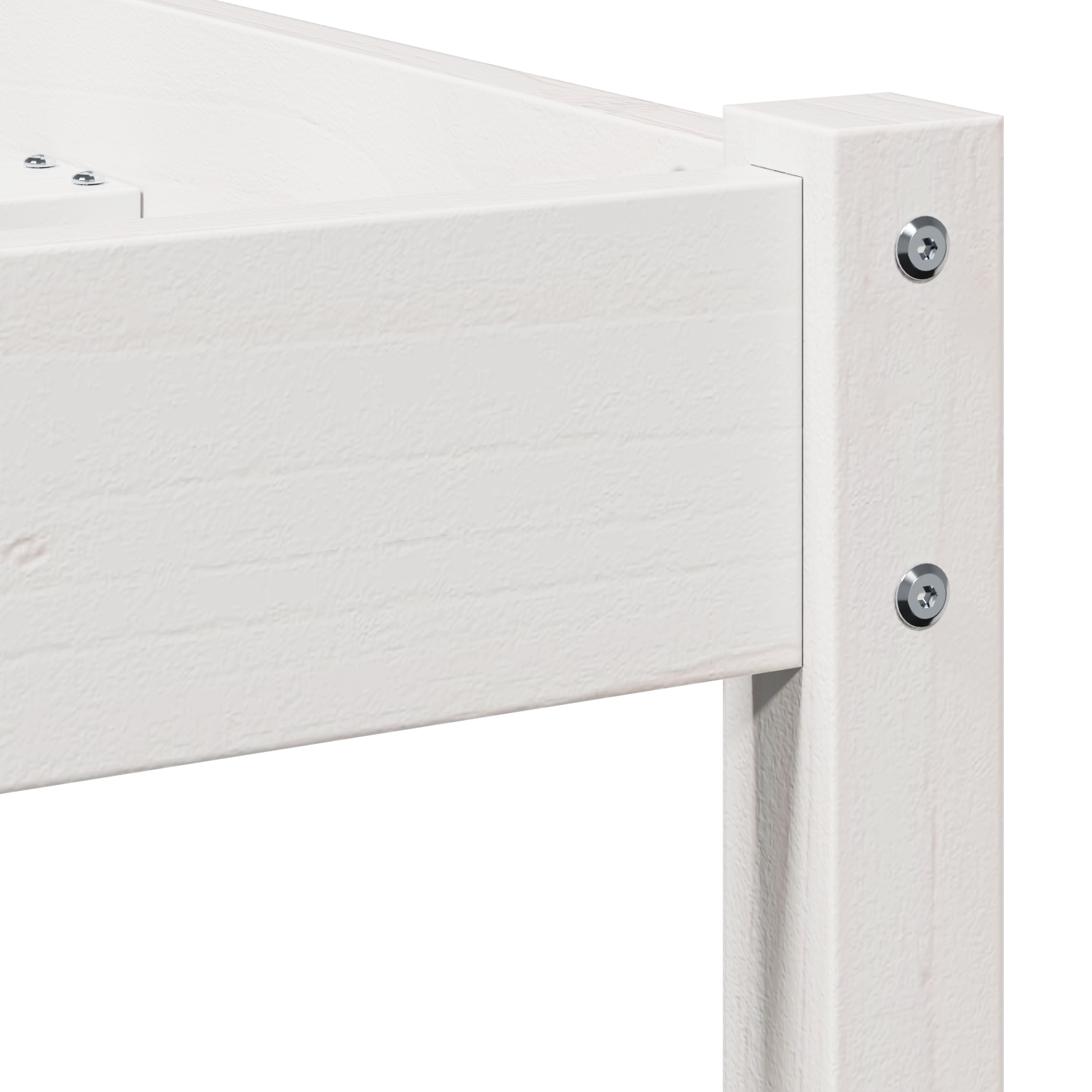 Bed Frame with Headboard White 80x220 cm Solid Wood Pine - Image 7