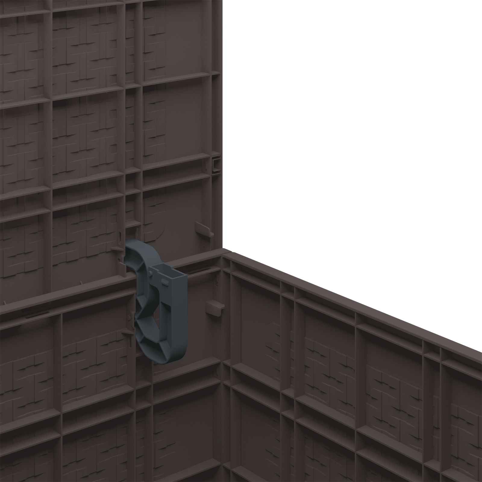 Garden Storage Box Brown 55x53x57 cm PP - Image 9