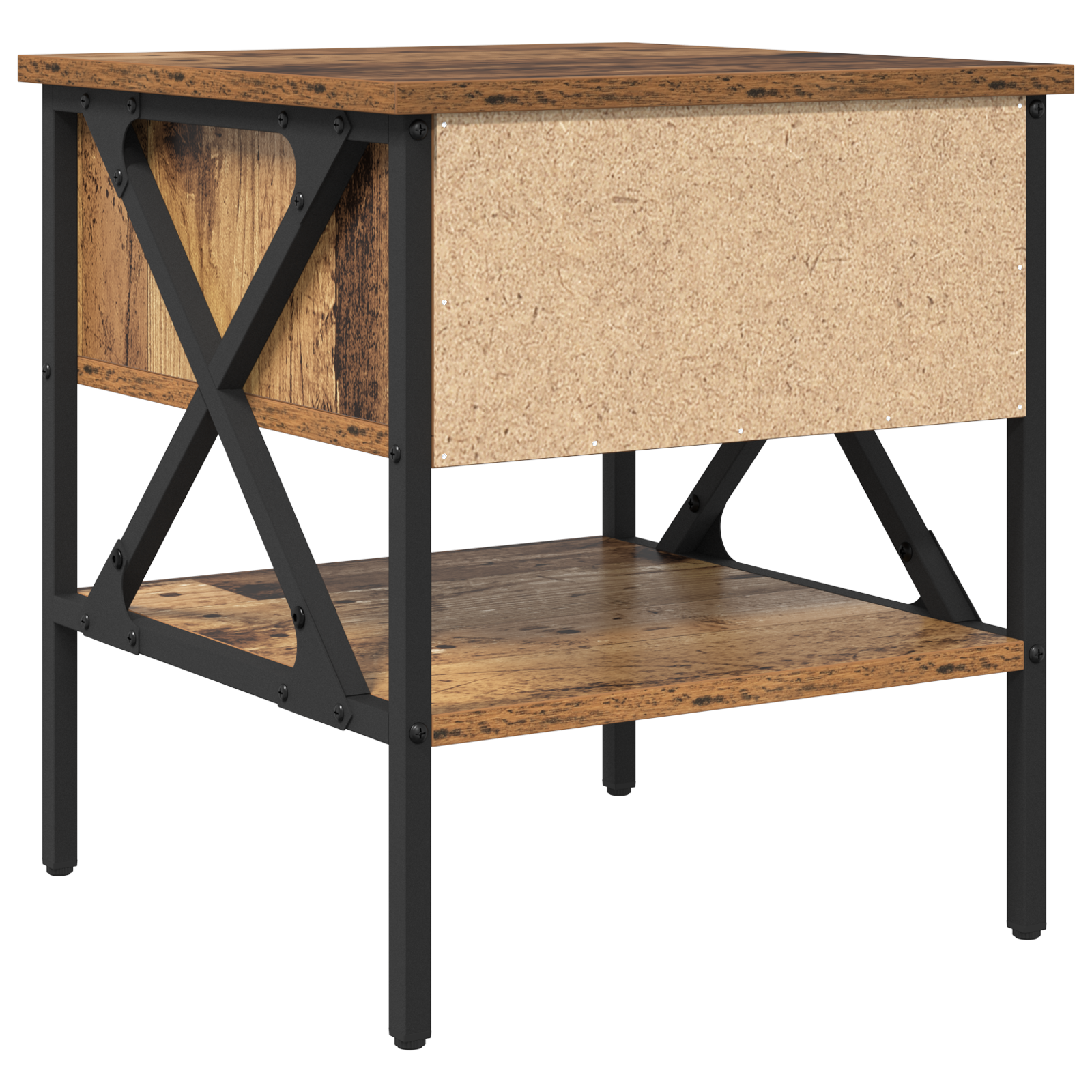 Bedside Table Old Wood 40x42x45 cm Engineered Wood - Image 8