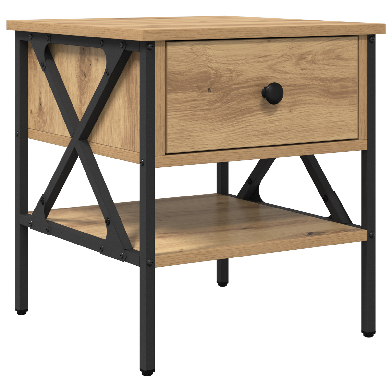 Bedside Tables 2 pcs Artisan Oak 40x42x45 cm Engineered Wood - Image 5