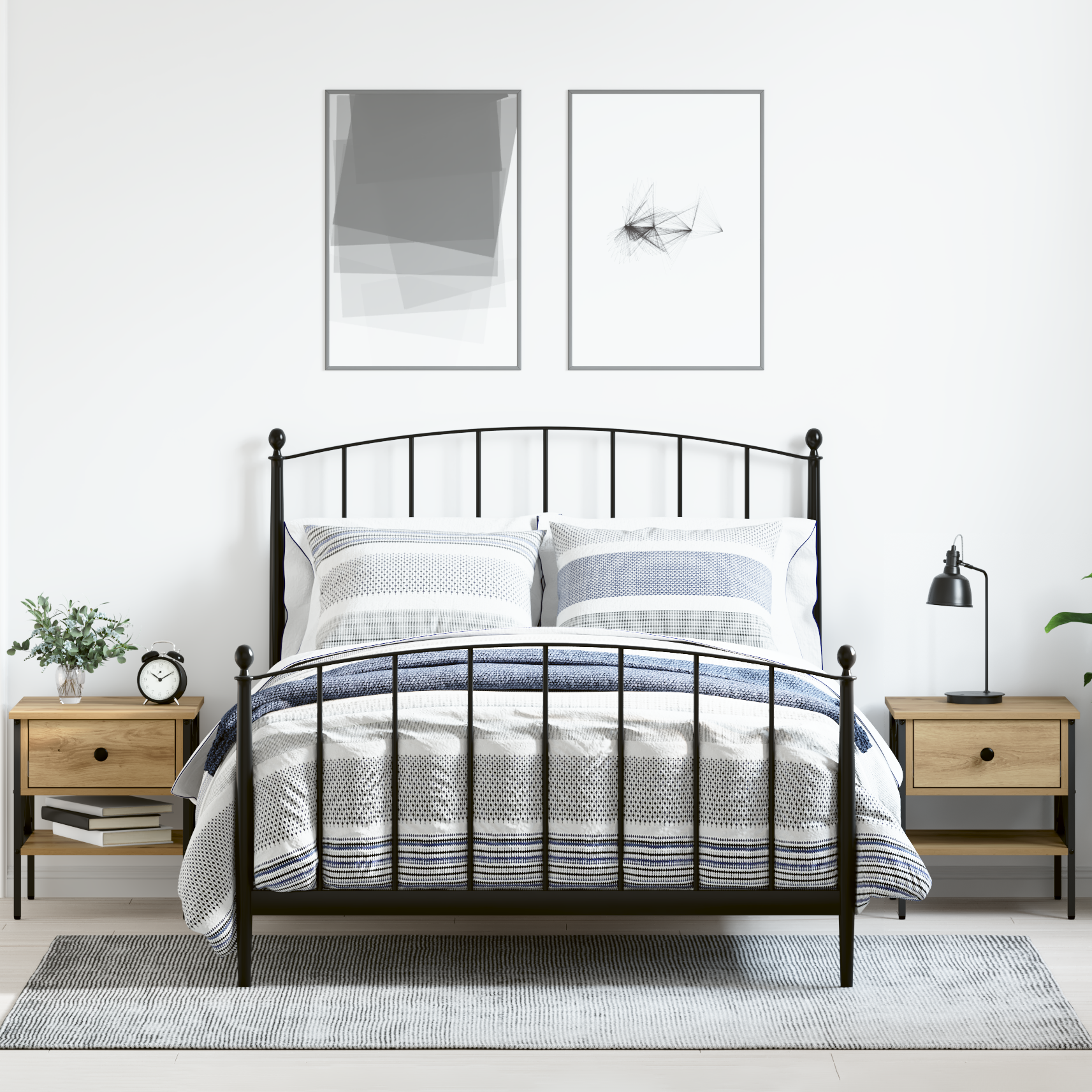 Bedside Tables 2 pcs Artisan Oak 40x42x45 cm Engineered Wood