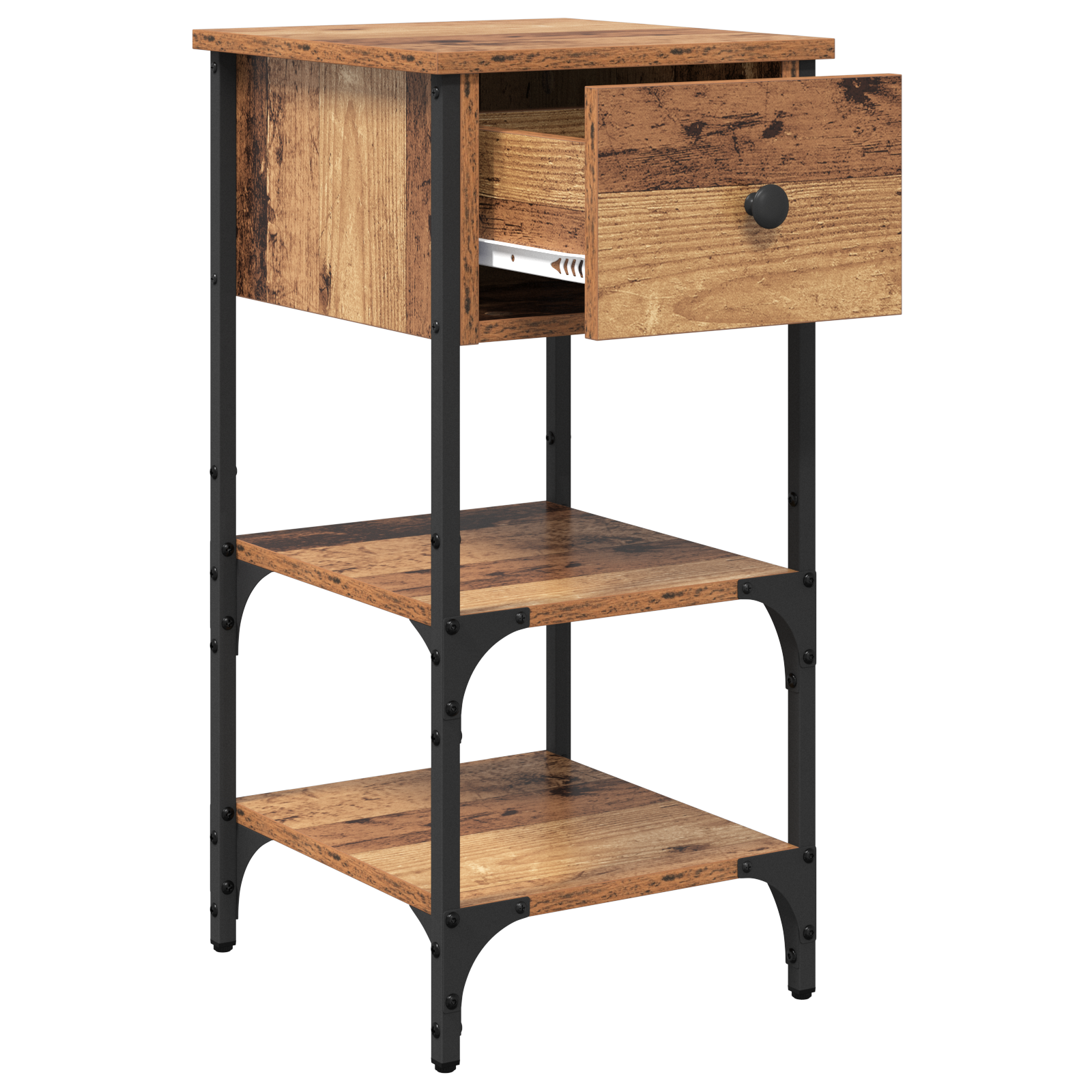 Bedside Cabinet Old Wood 34x36x70 cm Engineered Wood - Image 5
