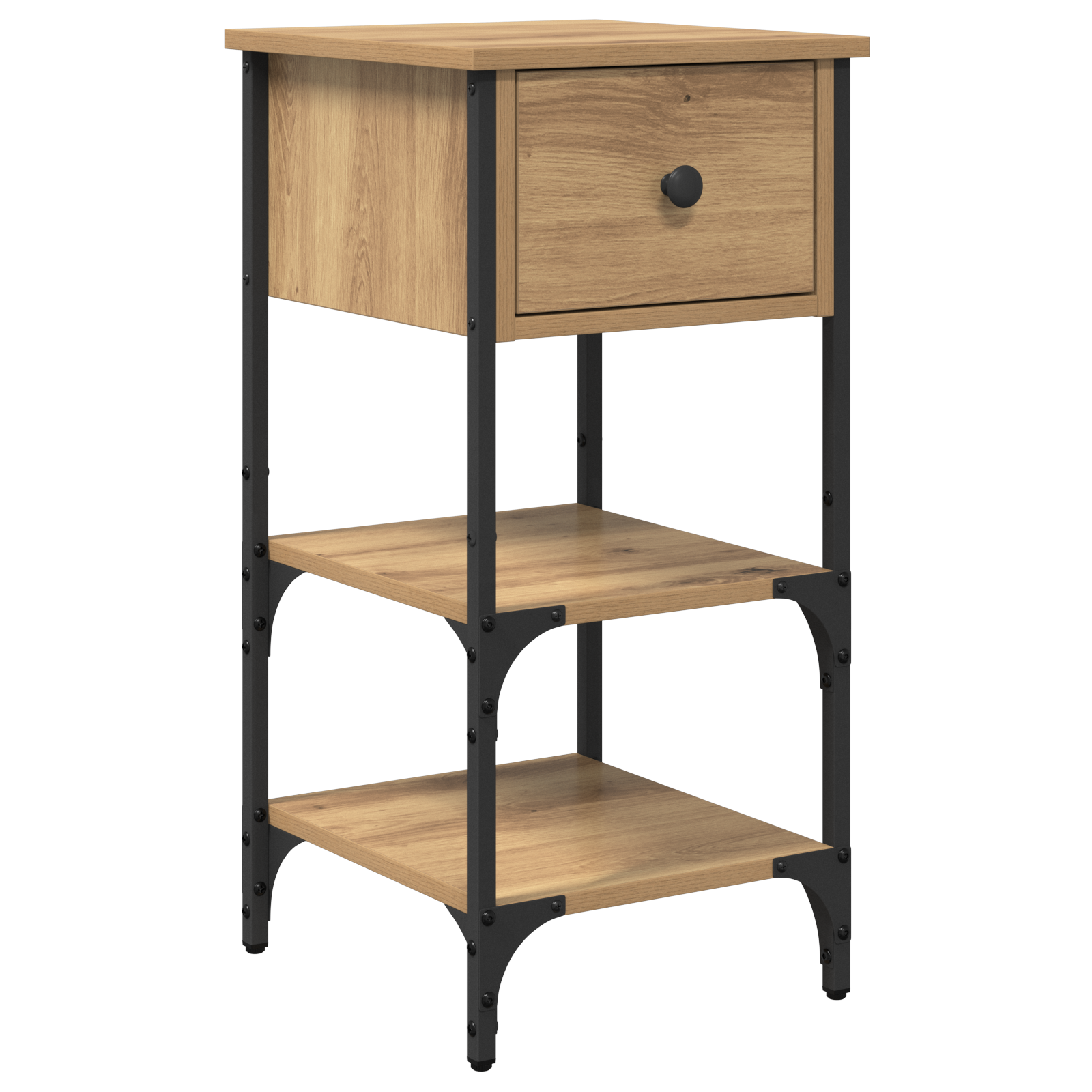 Bedside Cabinets 2 pcs Artisan Oak 34x36x70 cm Engineered Wood - Image 5
