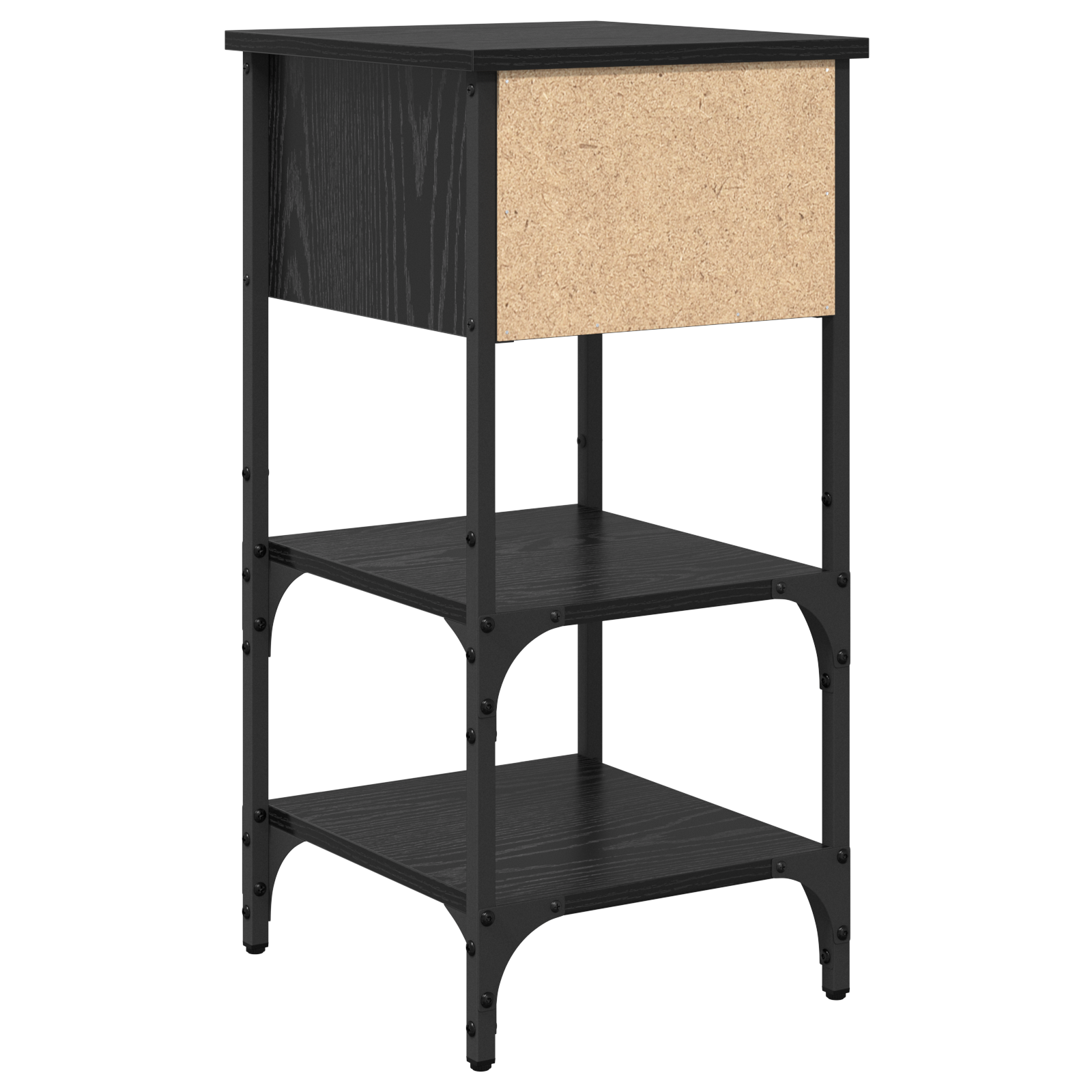 Bedside Cabinet Black Oak 34x36x70 cm Engineered Wood - Image 8