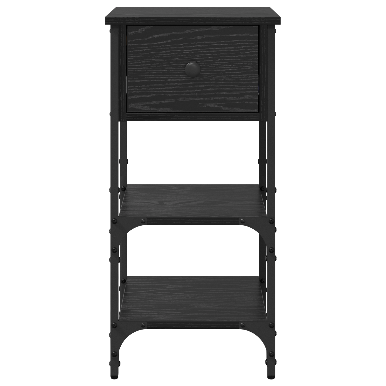 Bedside Cabinet Black Oak 34x36x70 cm Engineered Wood - Image 6