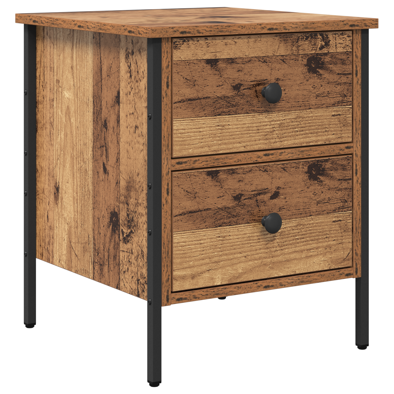 Bedside Cabinet Old Wood 40x42x50 cm Engineered Wood - Image 2