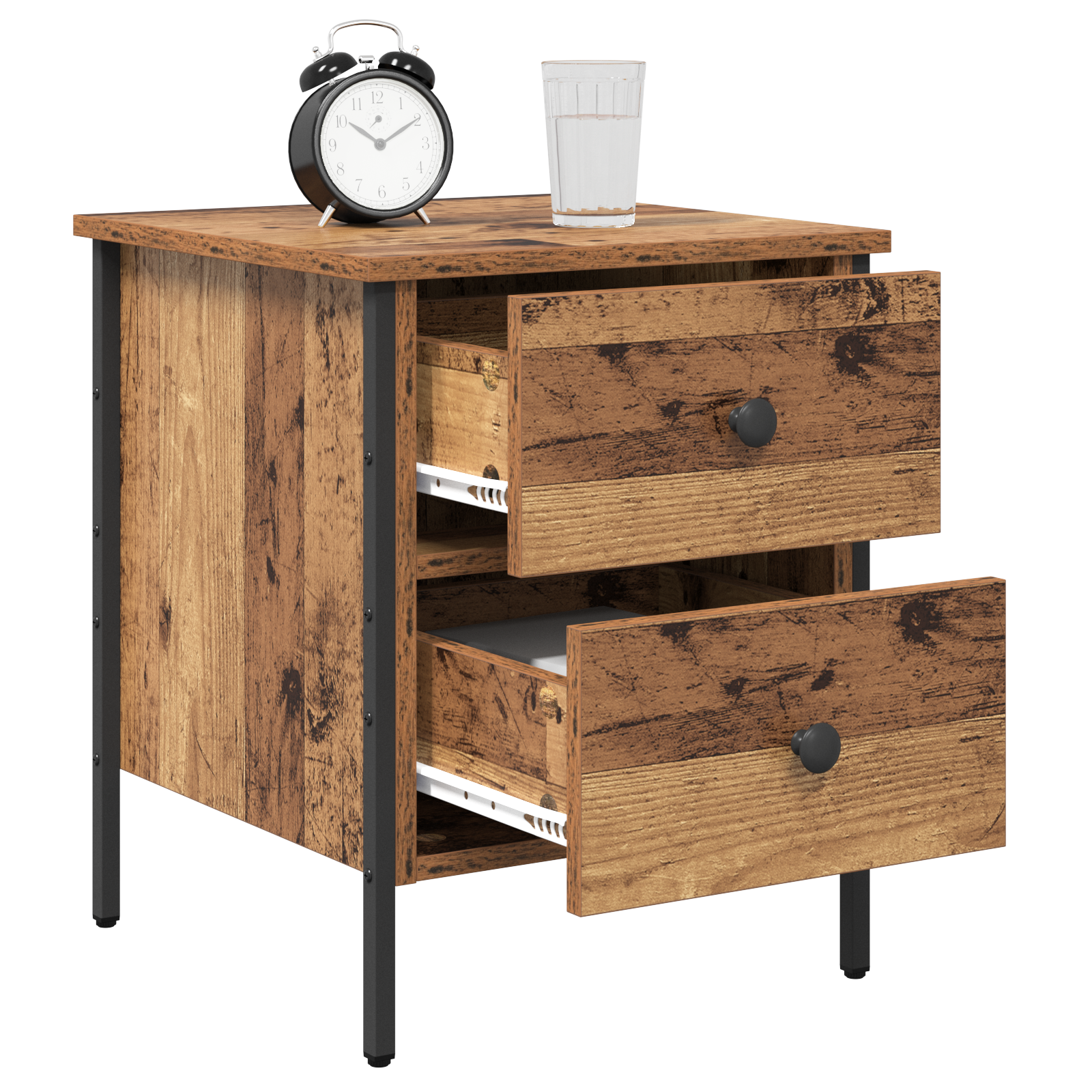 Bedside Cabinet Old Wood 40x42x50 cm Engineered Wood - Image 3