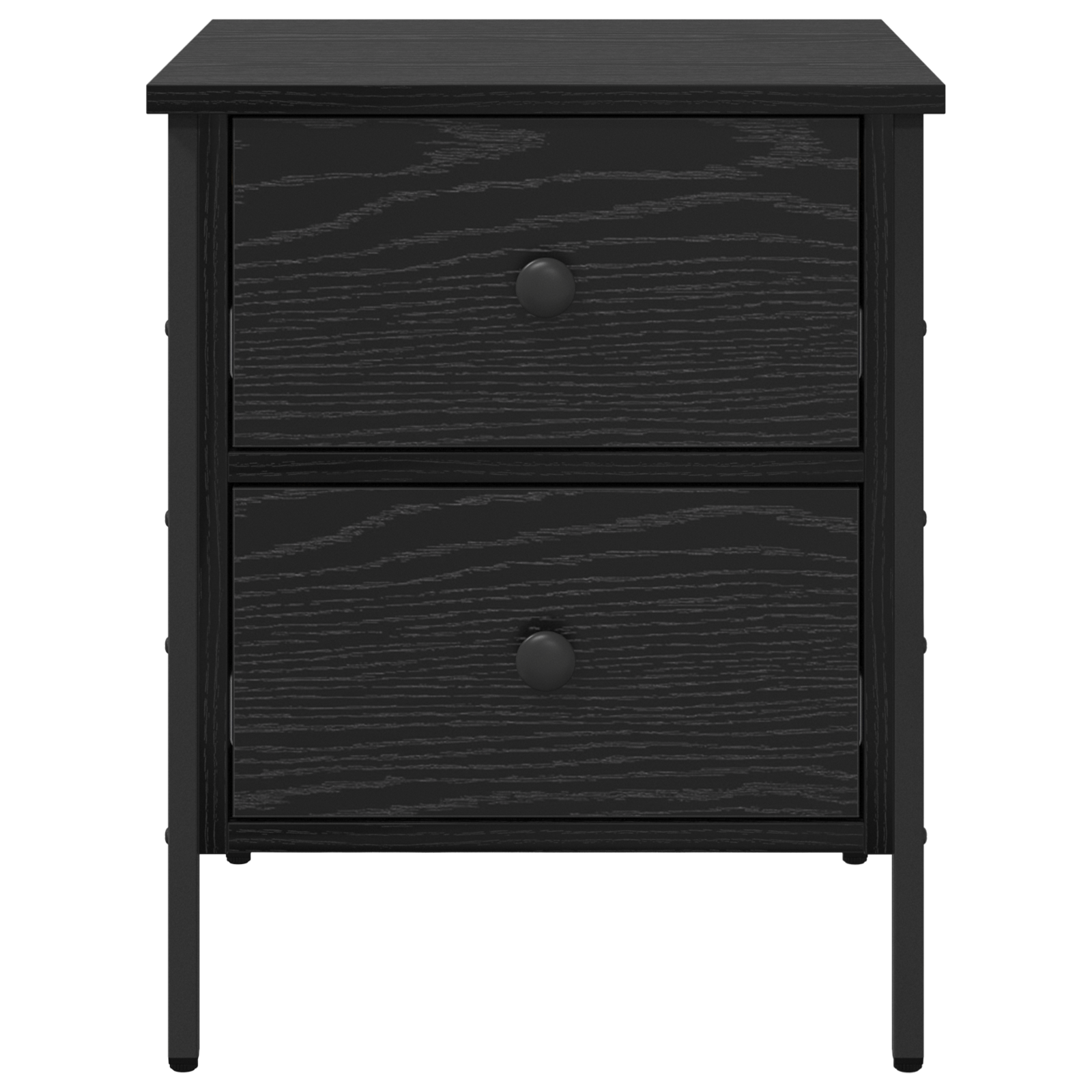 Bedside Cabinet Black Oak 40x42x50 cm Engineered Wood - Image 6