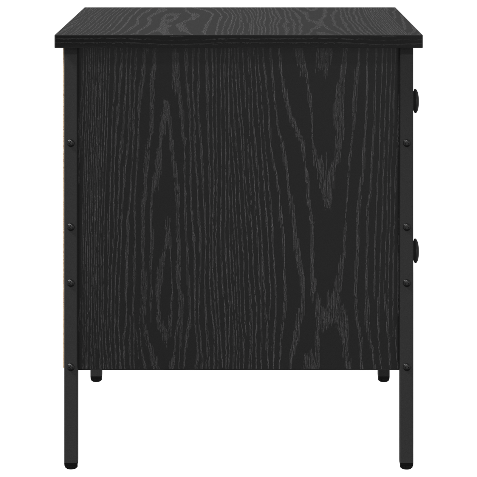 Bedside Cabinet Black Oak 40x42x50 cm Engineered Wood - Image 7