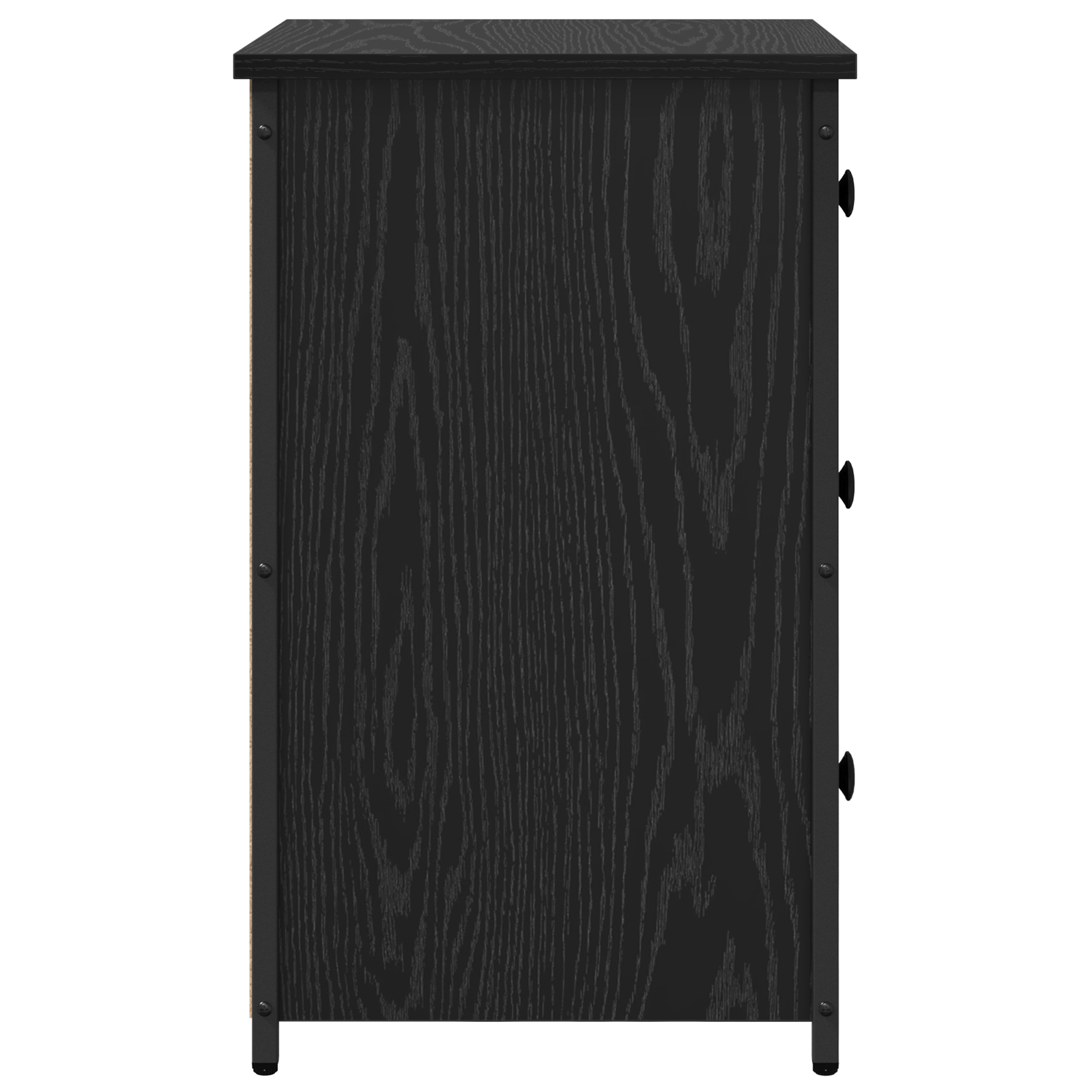 Black Oak Nightstand Set Black Oak Engineered Wood Medium Drawers - Image 8