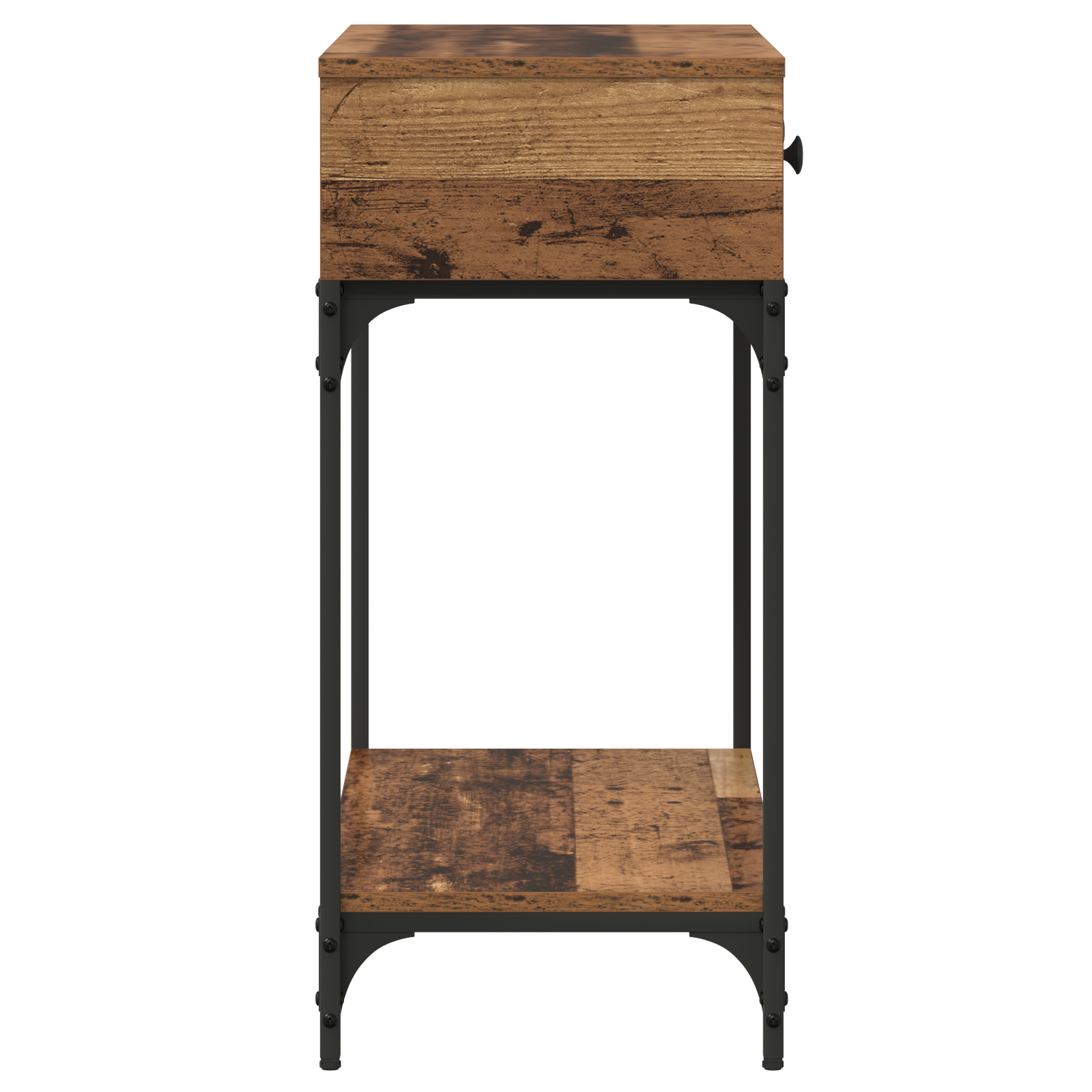 Console Table Old Wood 75x34.5x75 cm Engineered Wood - Image 6