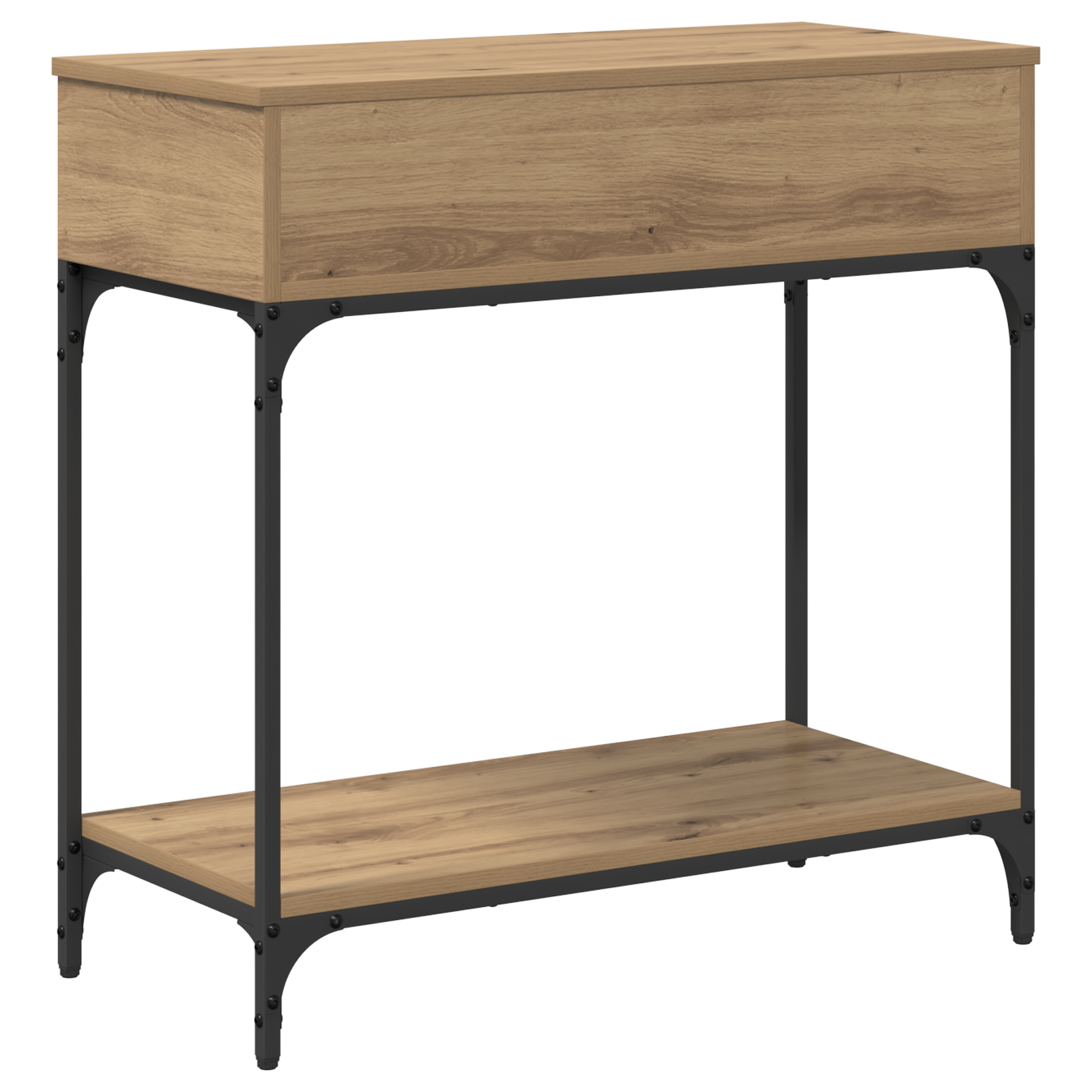 Console Table Artisan Oak 75x34.5x75 cm Engineered Wood - Image 7