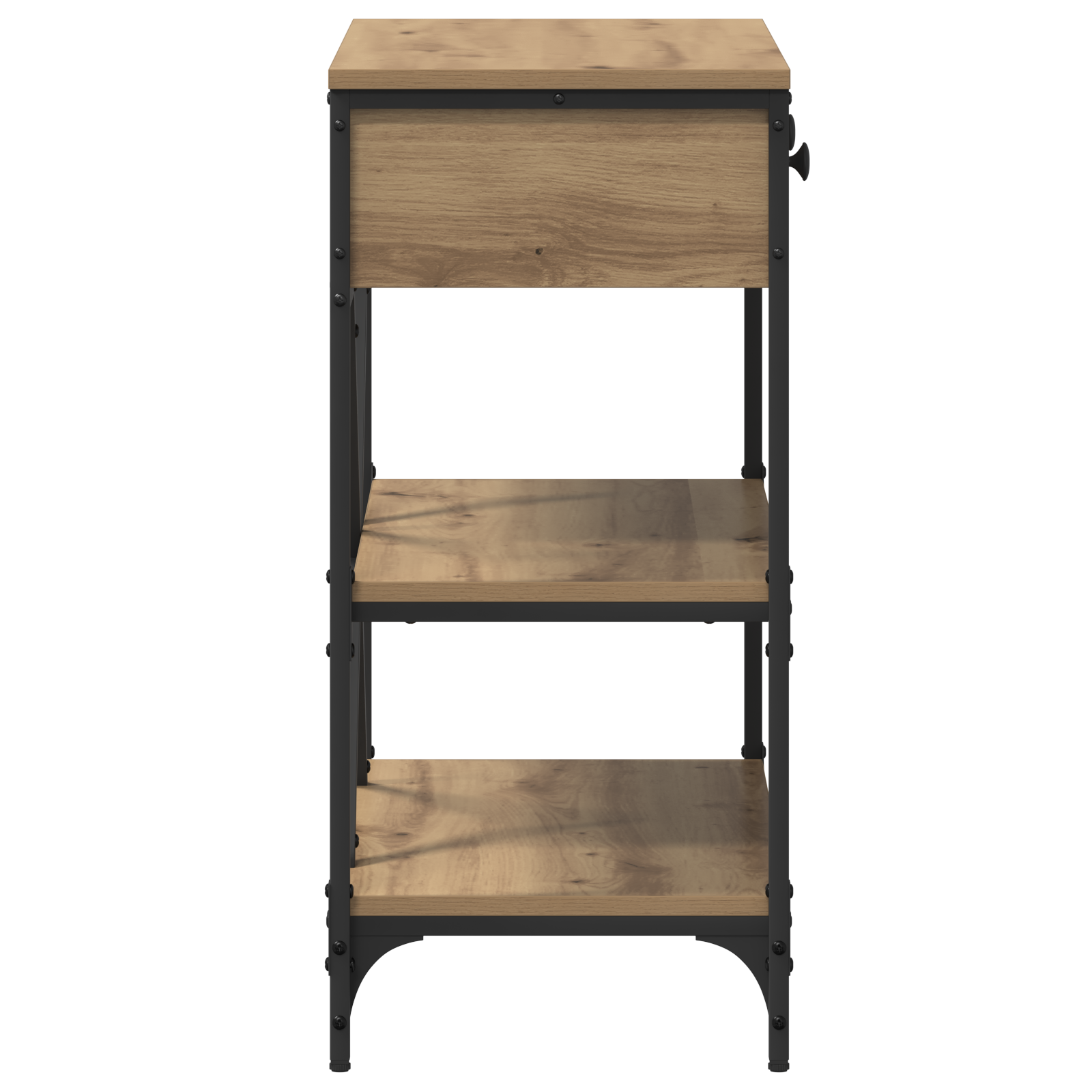 Console Table Artisan Oak 75x34.5x75 cm Engineered Wood - Image 6