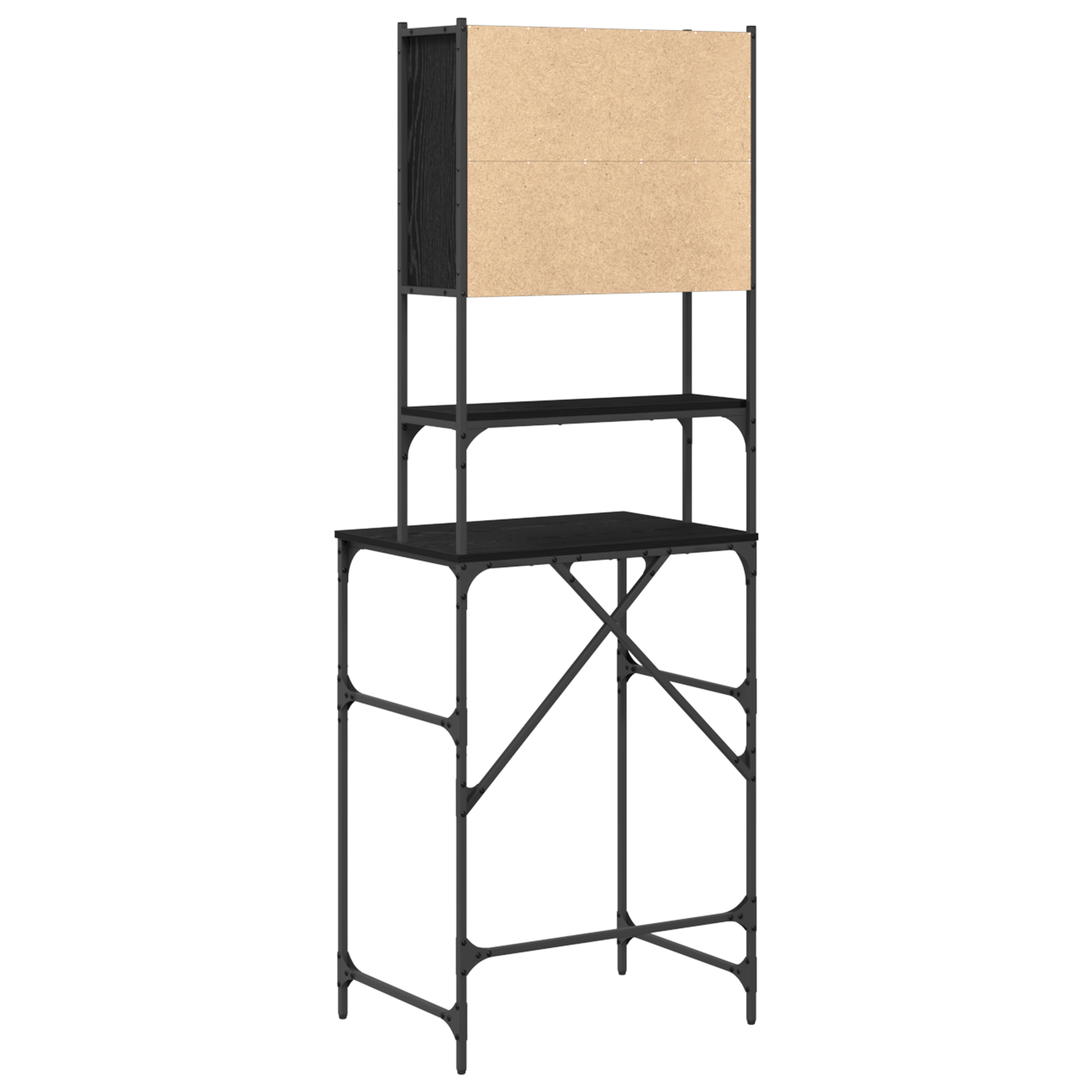 Washing Machine Cabinet Black Oak 68x48.5x194 cm - Image 8