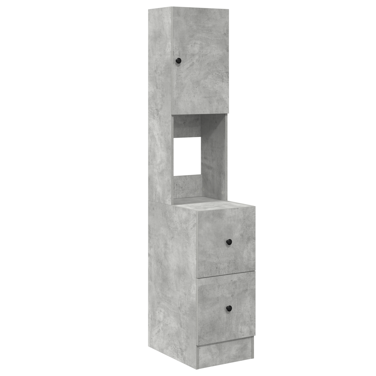 Kitchen Cabinet Concrete Grey 35x50x180 cm Engineered Wood - Image 2