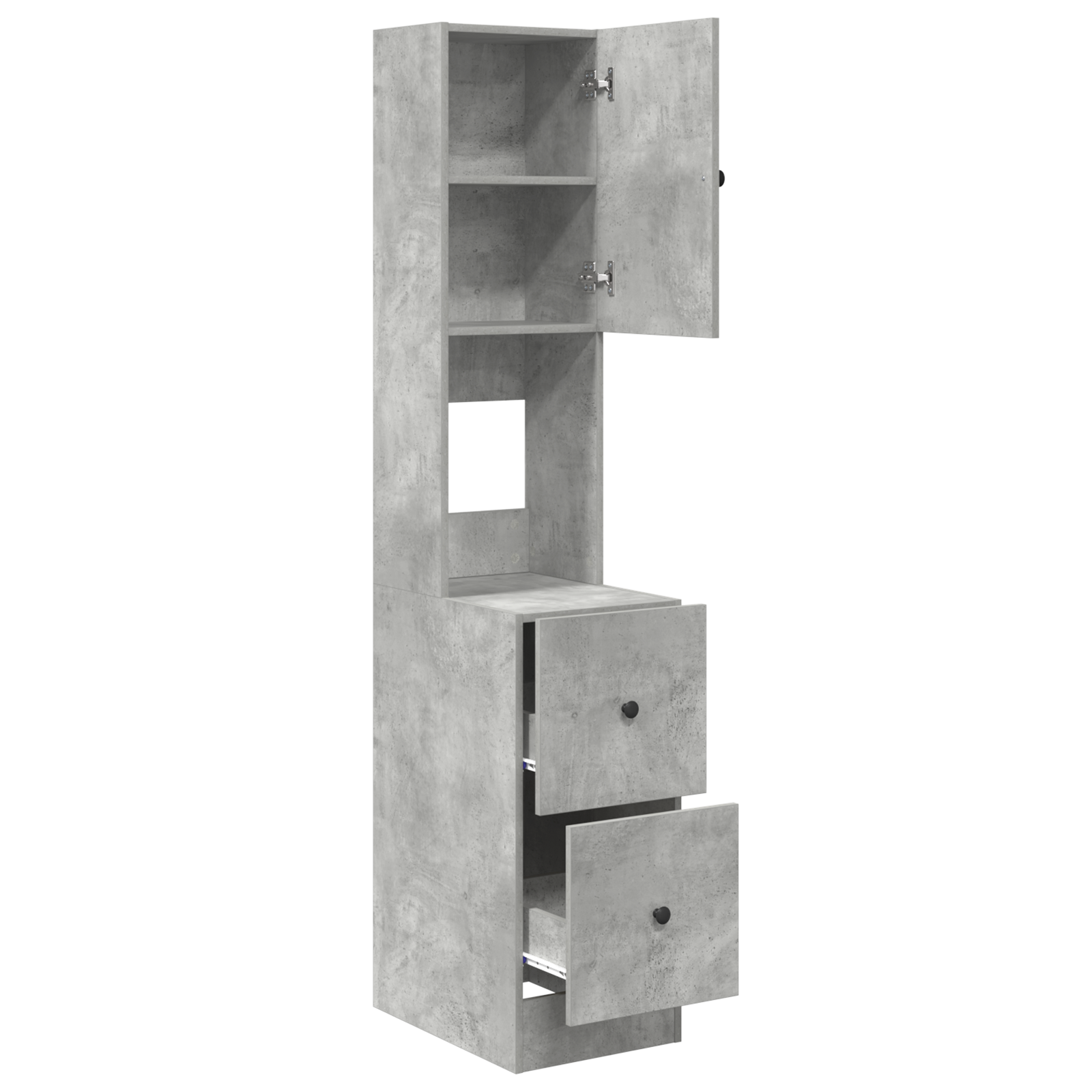 Kitchen Cabinet Concrete Grey 35x50x180 cm Engineered Wood - Image 5