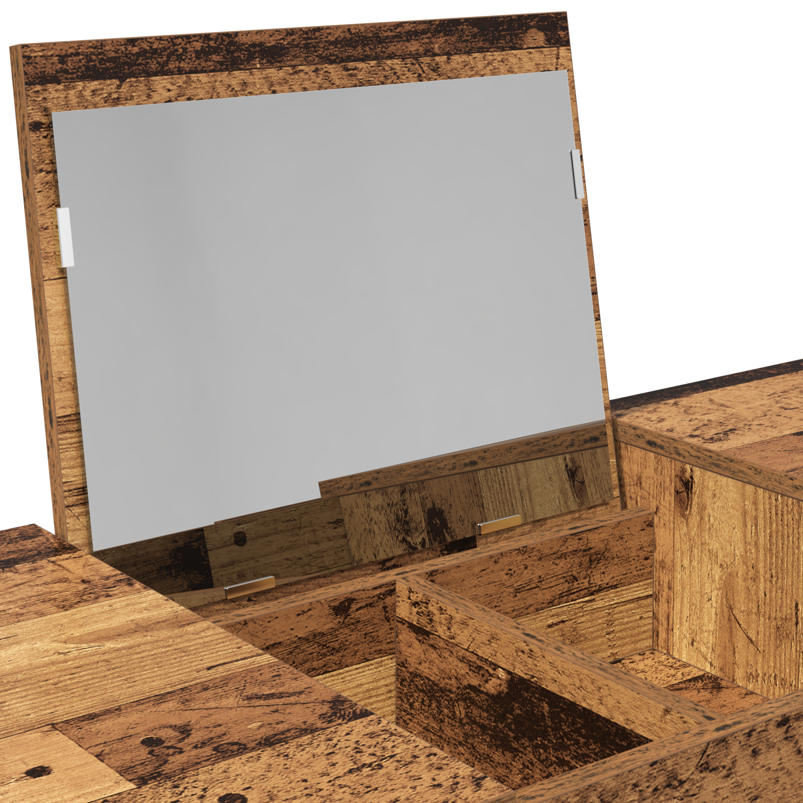 Dressing Table with Mirror Old Wood 100x45x76 cm - Image 10
