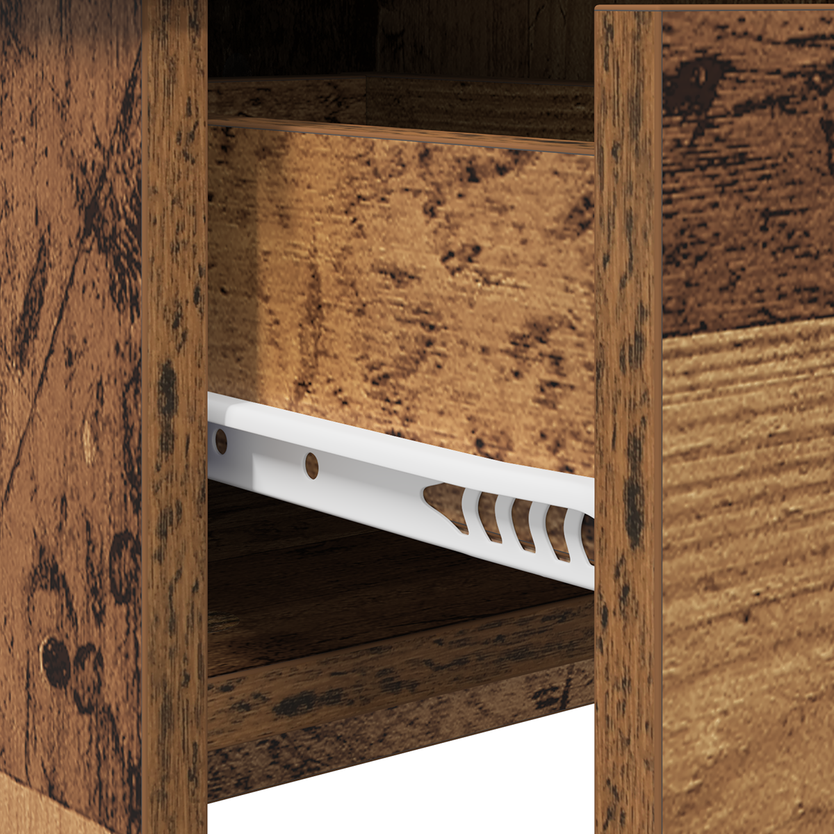 Dressing Table with Mirror Old Wood 100x45x76 cm - Image 11