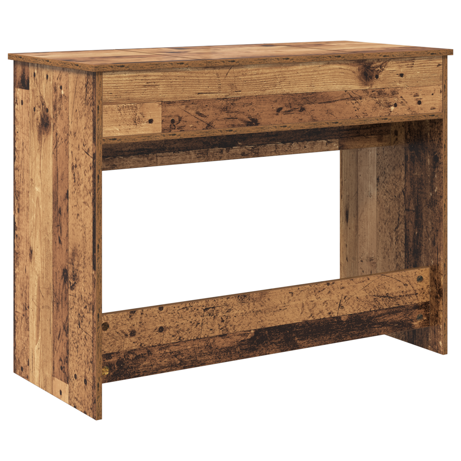Dressing Table with Mirror Old Wood 100x45x76 cm - Image 9
