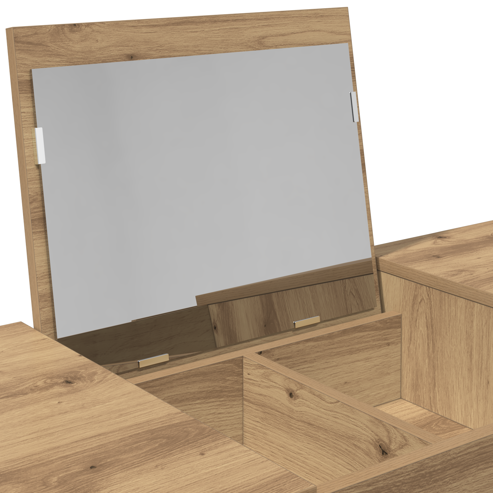Dressing Table with Mirror Artisan Oak 100x45x76 cm - Image 10