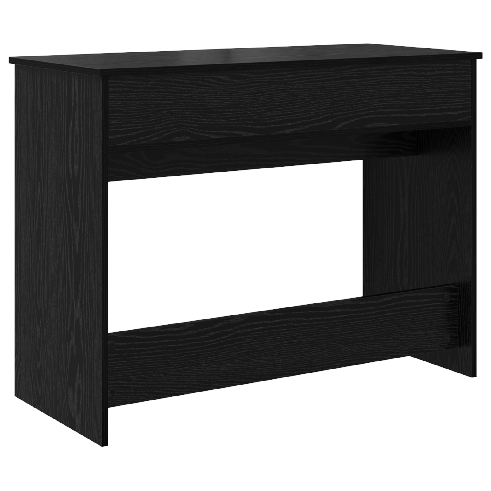 Dressing Table with Mirror Black Oak 100x45x76 cm - Image 9