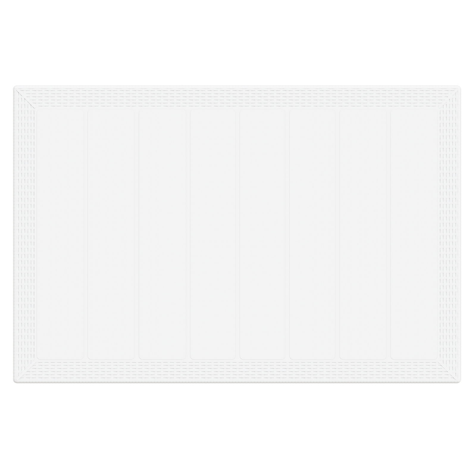 Garden Table White 150x100x73 cm Poly Rattan - Image 7