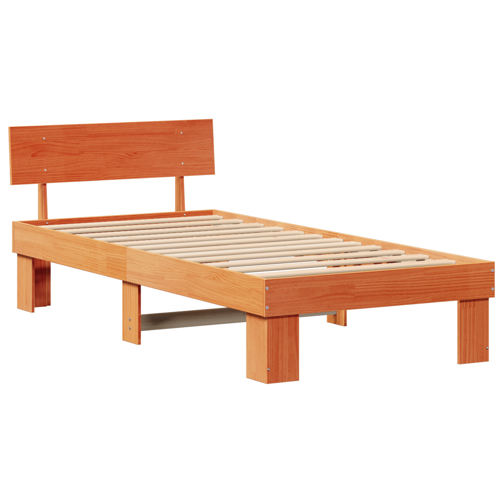 Bedframe Wasbruin 100 x 200 cm Massief grenenhout