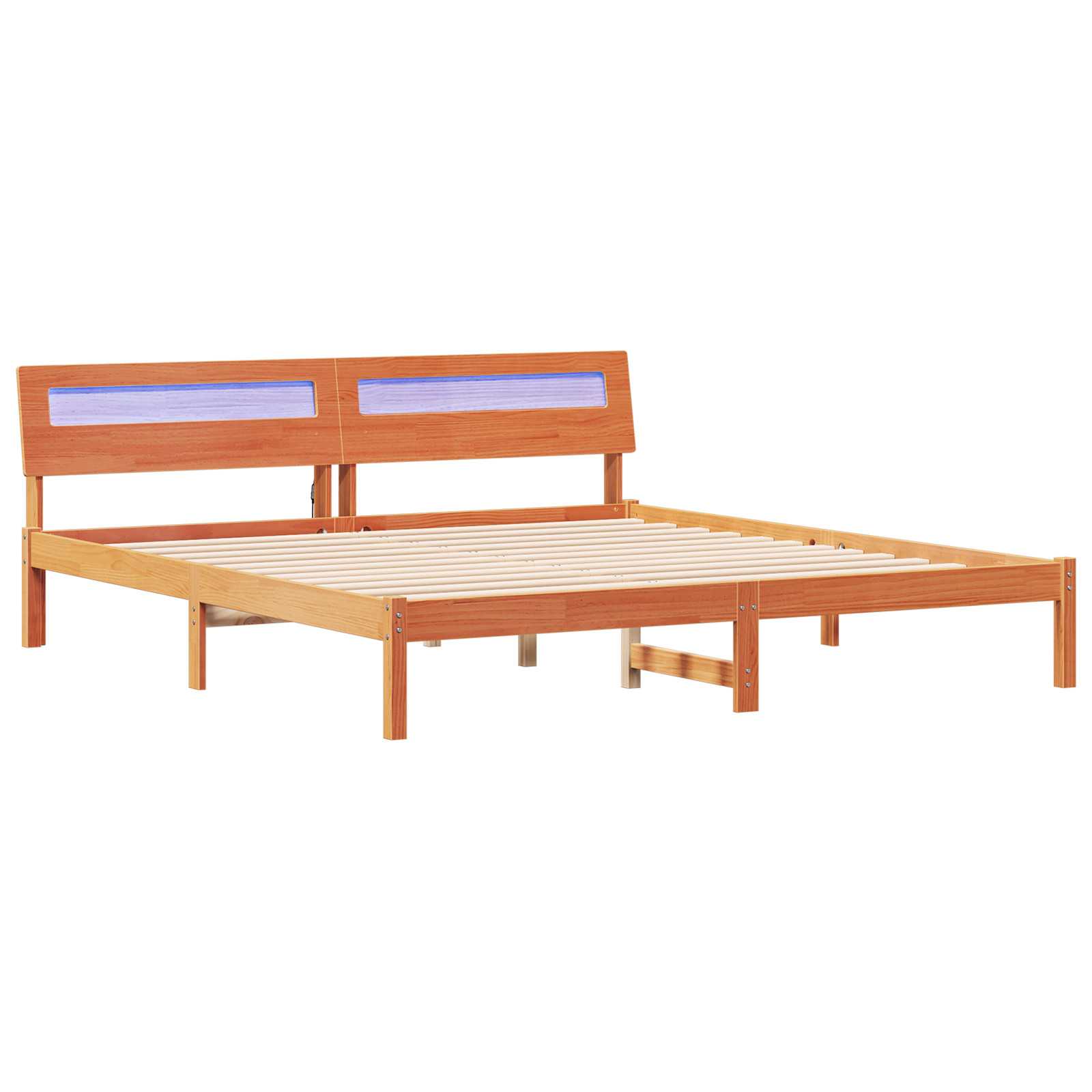 Bedframe Wasbruin 180 x 200 cm Massief grenenhout
