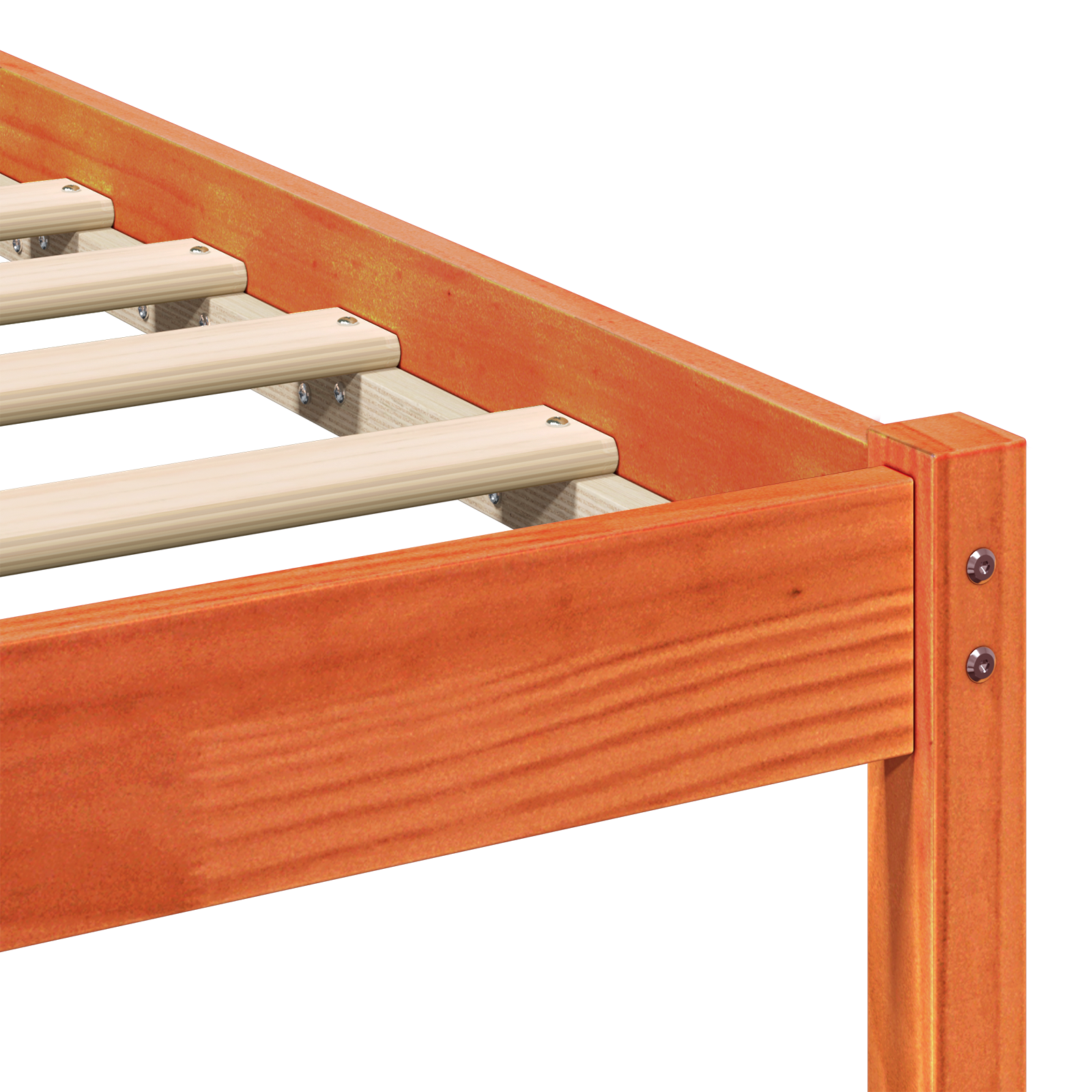 Bedframe Wasbruin 100 x 200 cm Massief grenenhout