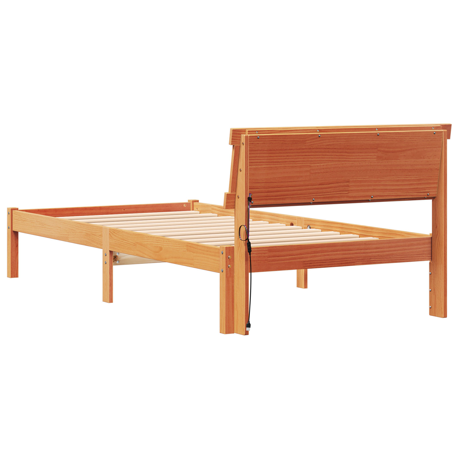 Bedframe Wasbruin 100 x 200 cm Massief grenenhout
