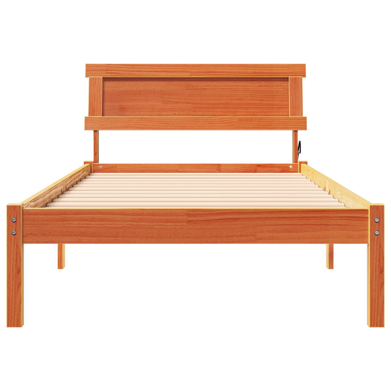 Bedframe Wasbruin 100 x 200 cm Massief grenenhout