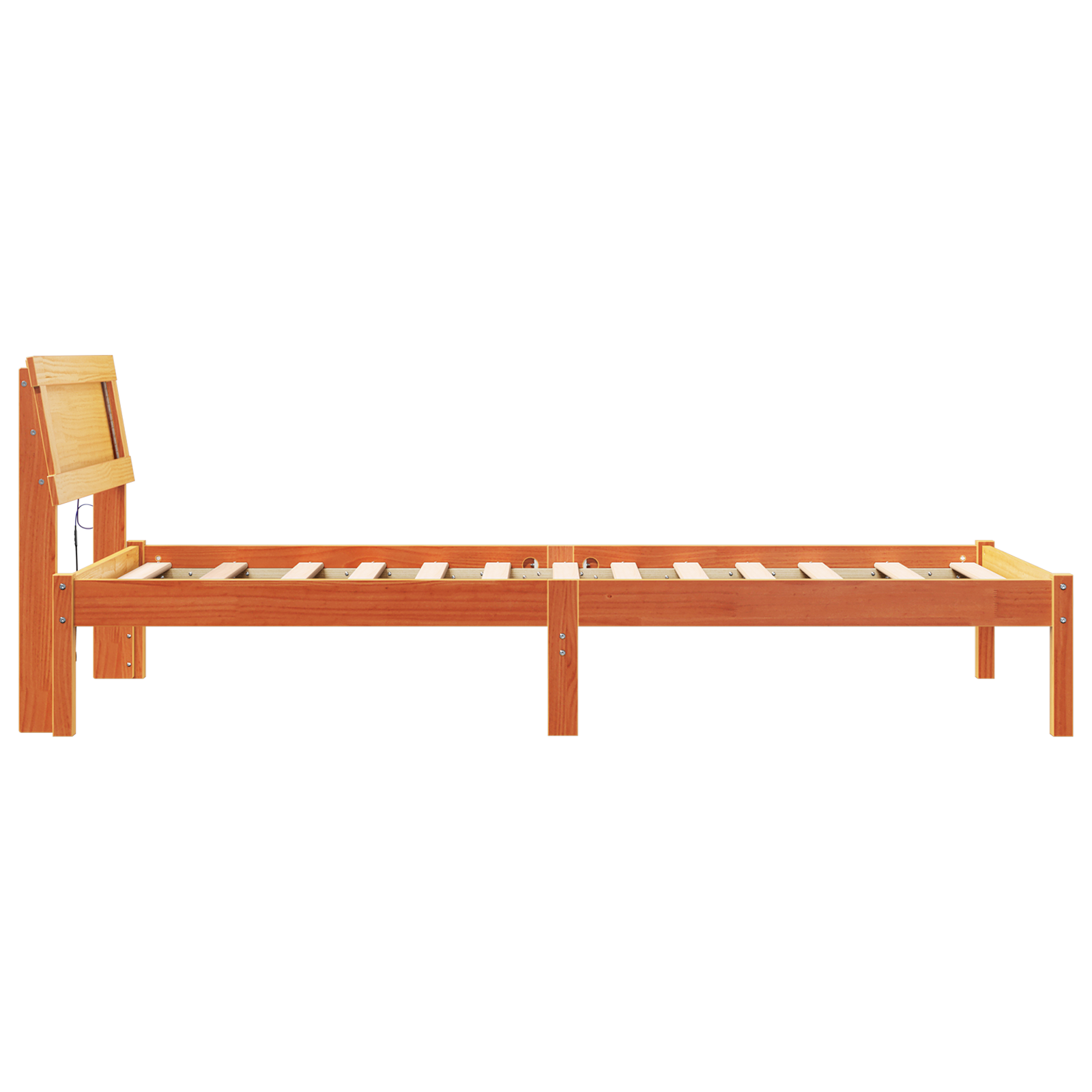 Bedframe Wasbruin 100 x 200 cm Massief grenenhout