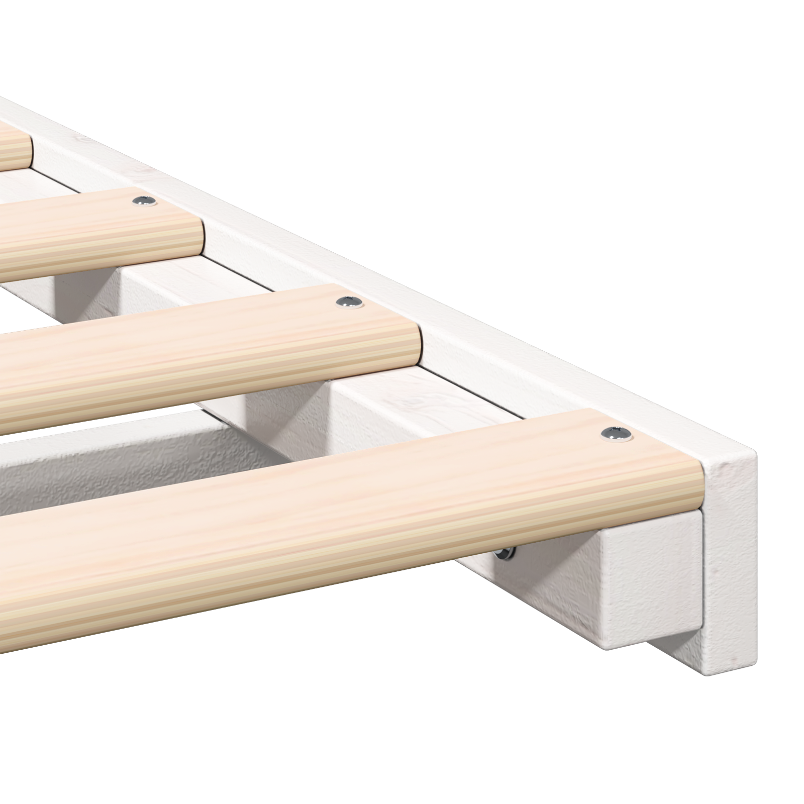 Bedframe Wit 100 x 200 cm Massief grenenhout