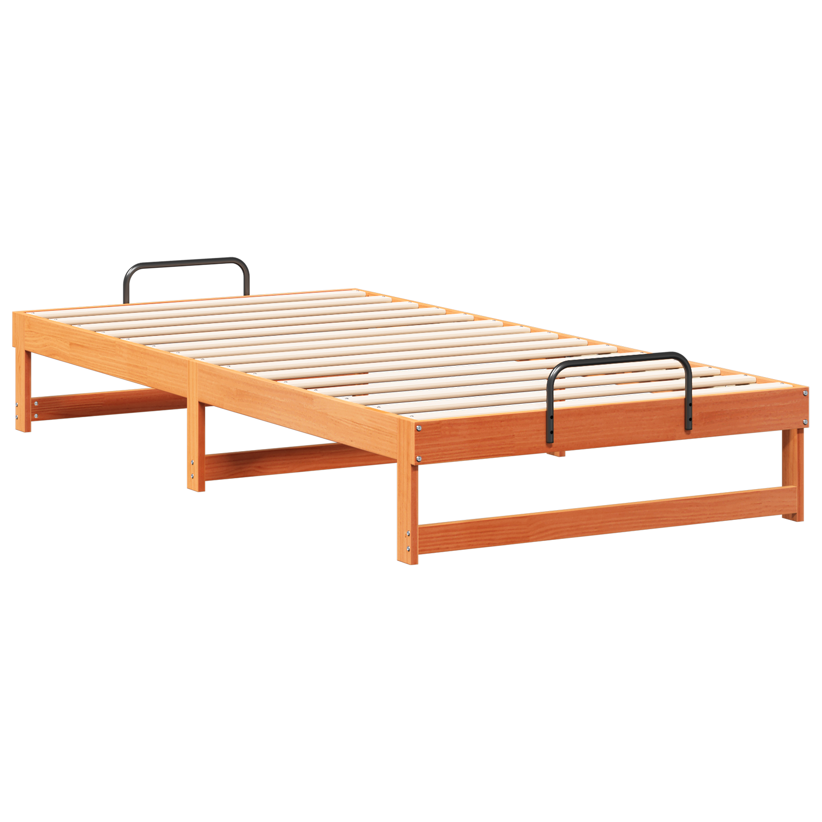 Bedframe Bruin 100 x 210 cm Massief grenenhout